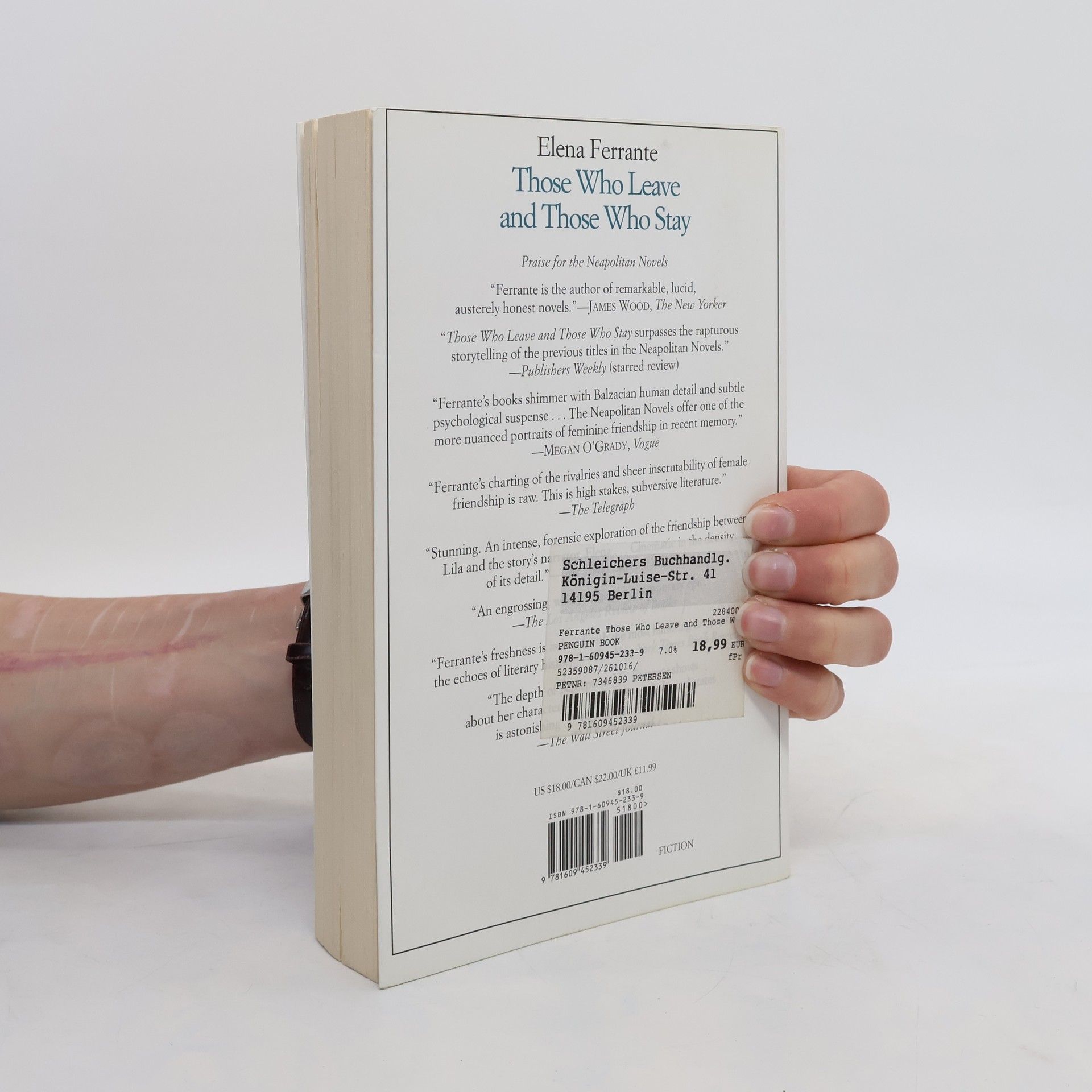 Elena Ferrante Those Who Leave and Those Who Stay