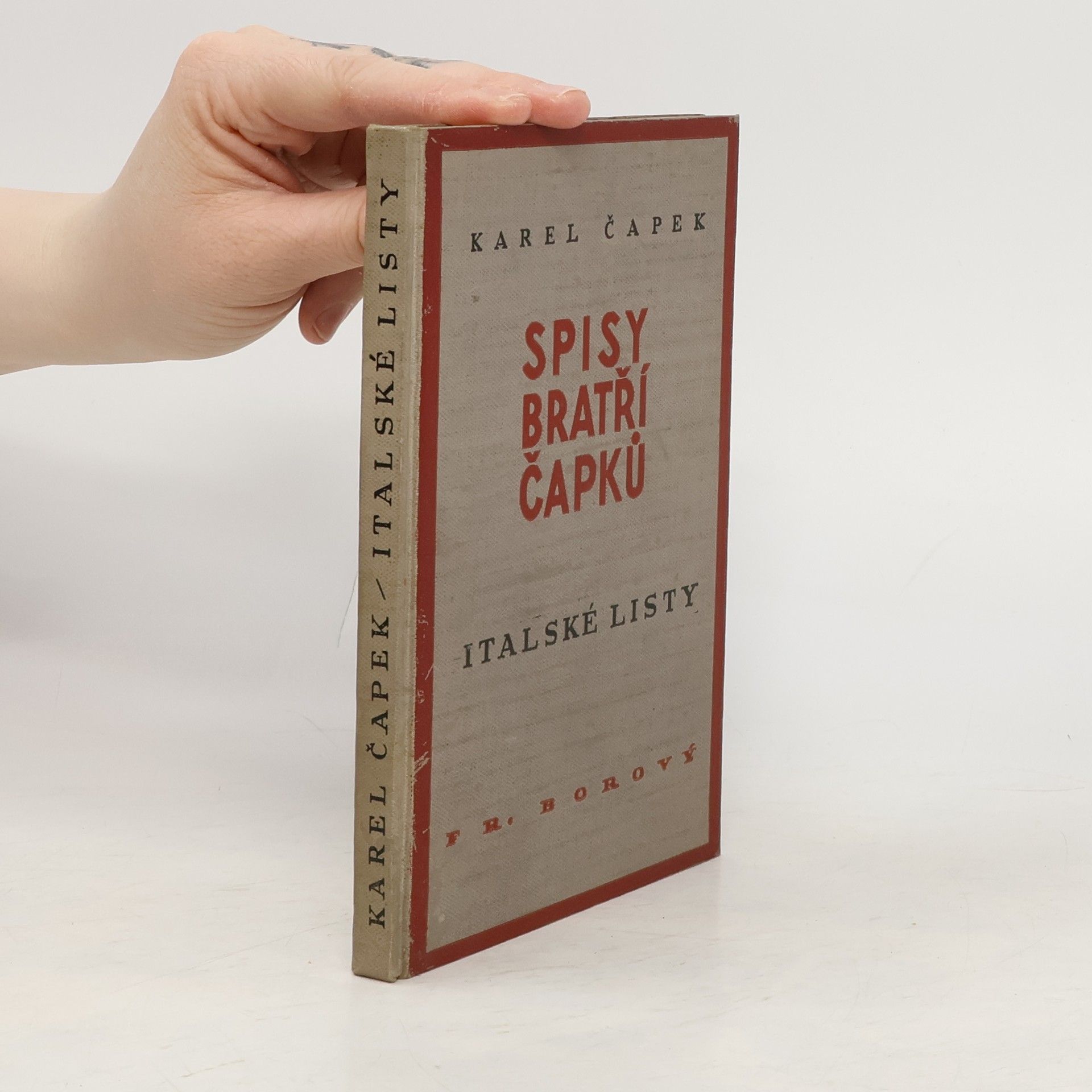 Karel Čapek Italské listy