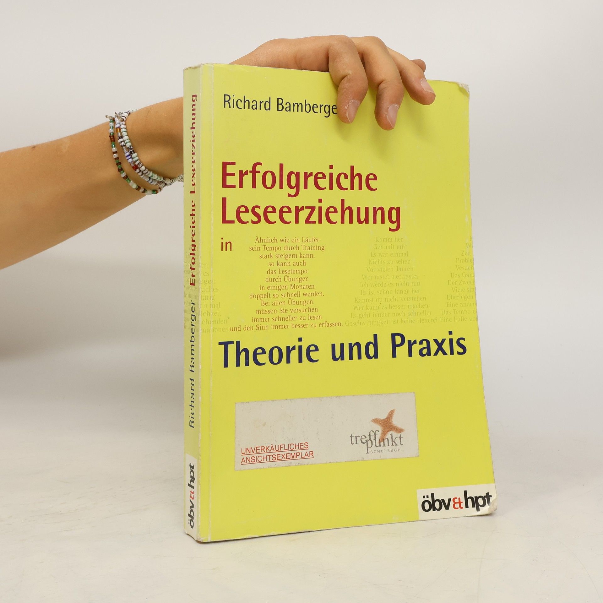 Richard Bamberger Erfolgreiche Leseerziehung in Theorie und Praxis