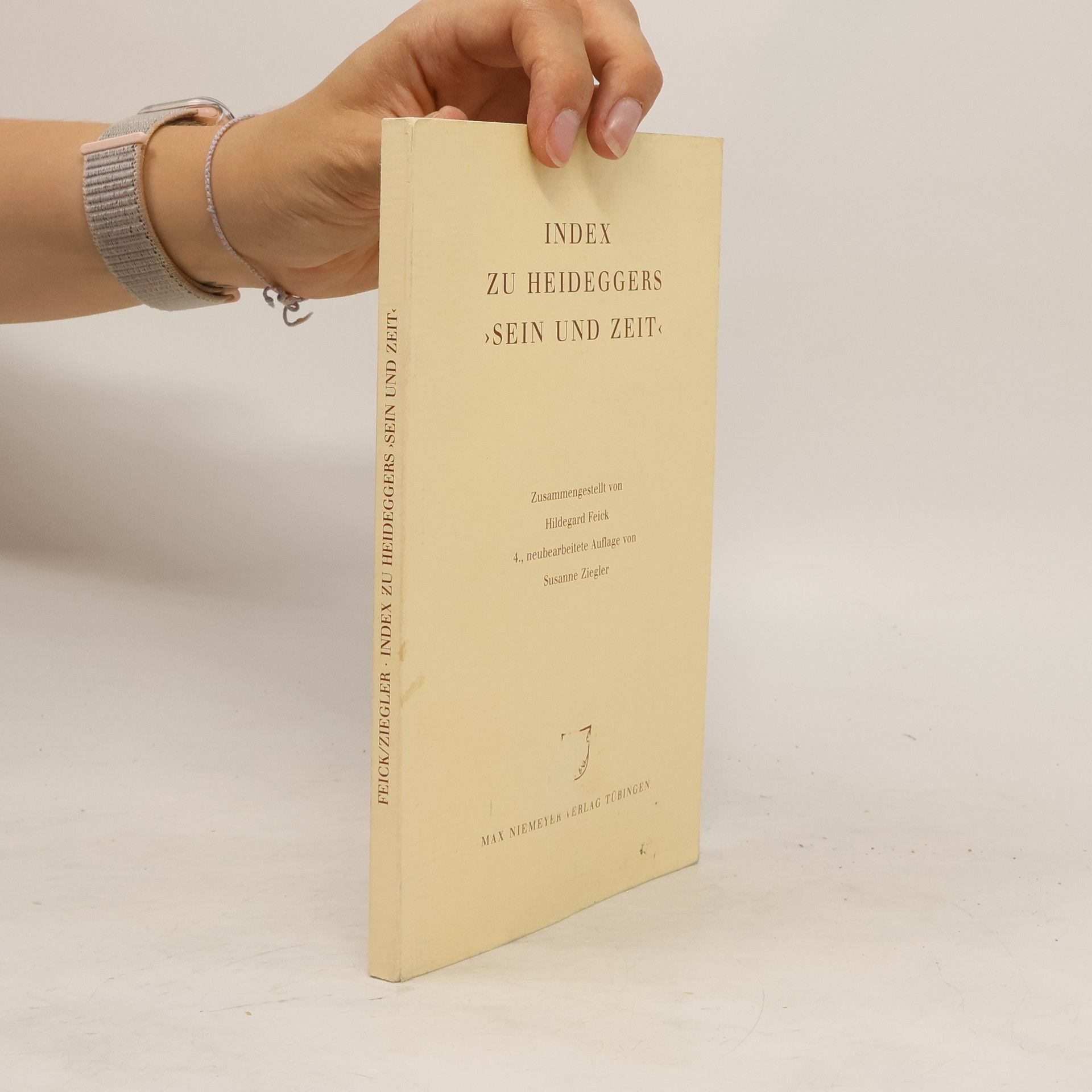 Hildegard Feick Index zu Heideggers "Sein und Zeit"