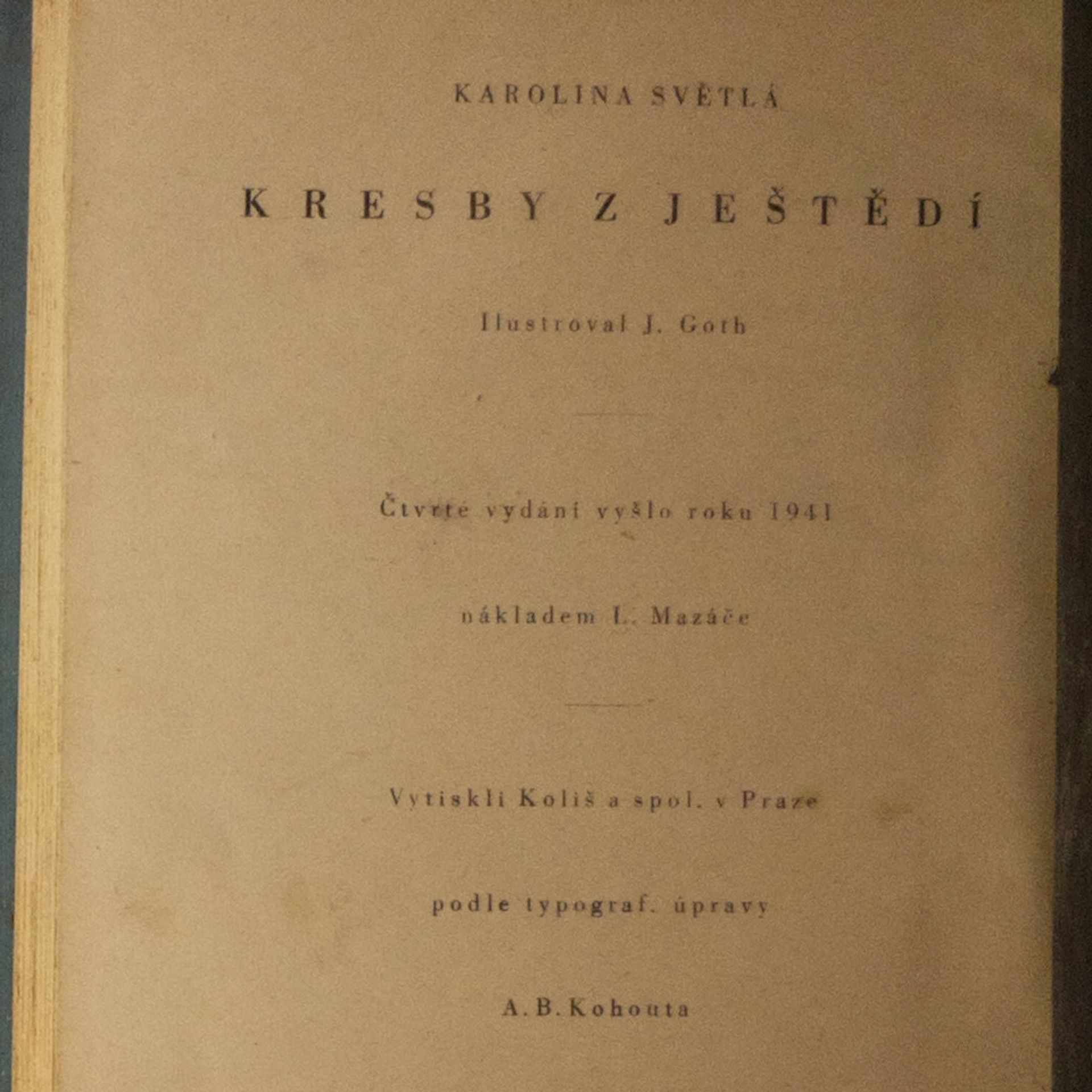 Karolina Světlá Kresby z Ještědí