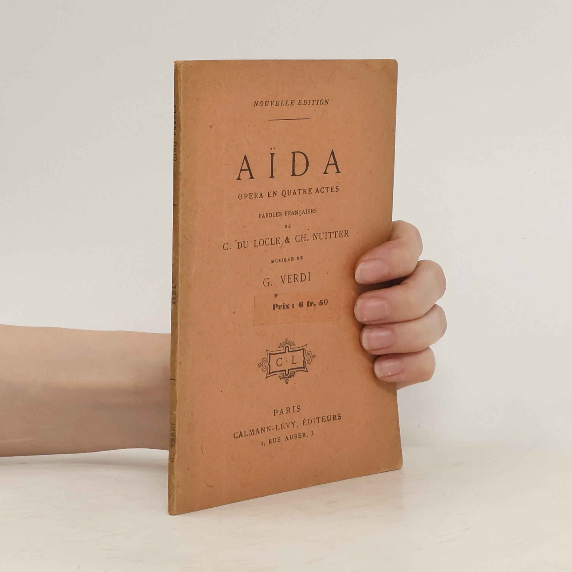 Camille Du Locle Aïda opéra en quatre actes