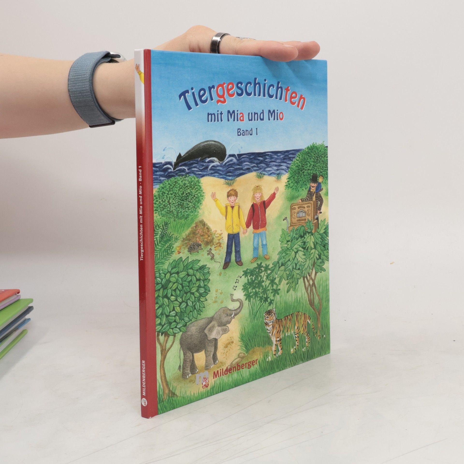 Affe, Elefant, Igel, Maus, Tiger, Wal