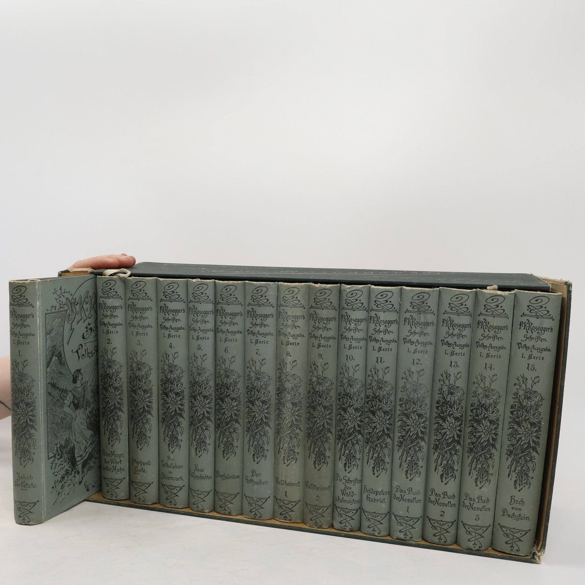 Peter Rosegger  P. K. Rosegger's Schriften. Volks-Ausgabe 1.-15.