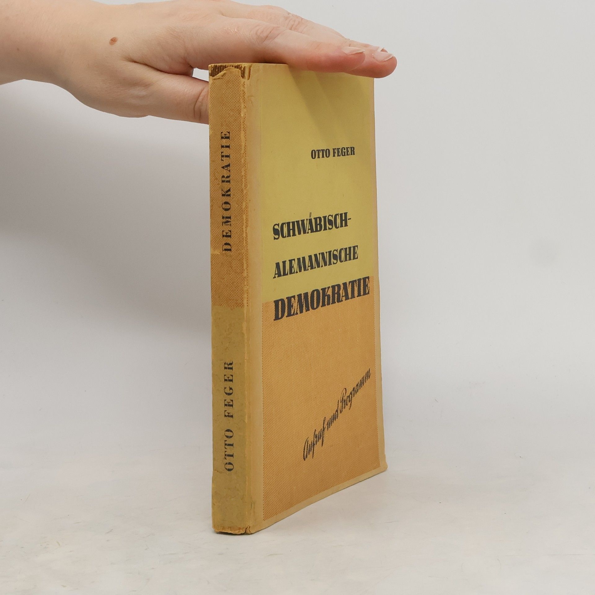 Otto Feger Schwäbisch-alemannische Demokratie