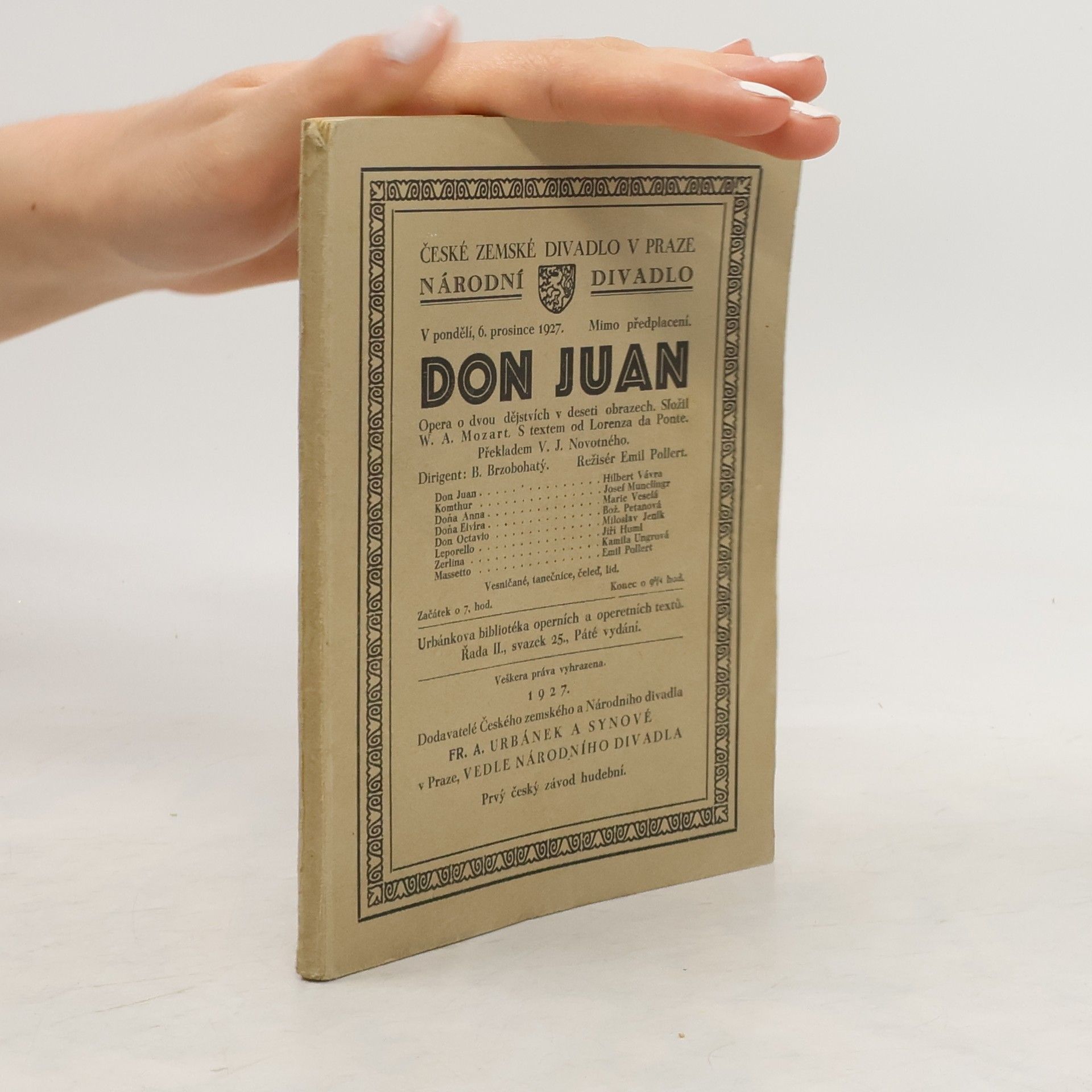 Wolfgang Amadeus Mozart Don Juan