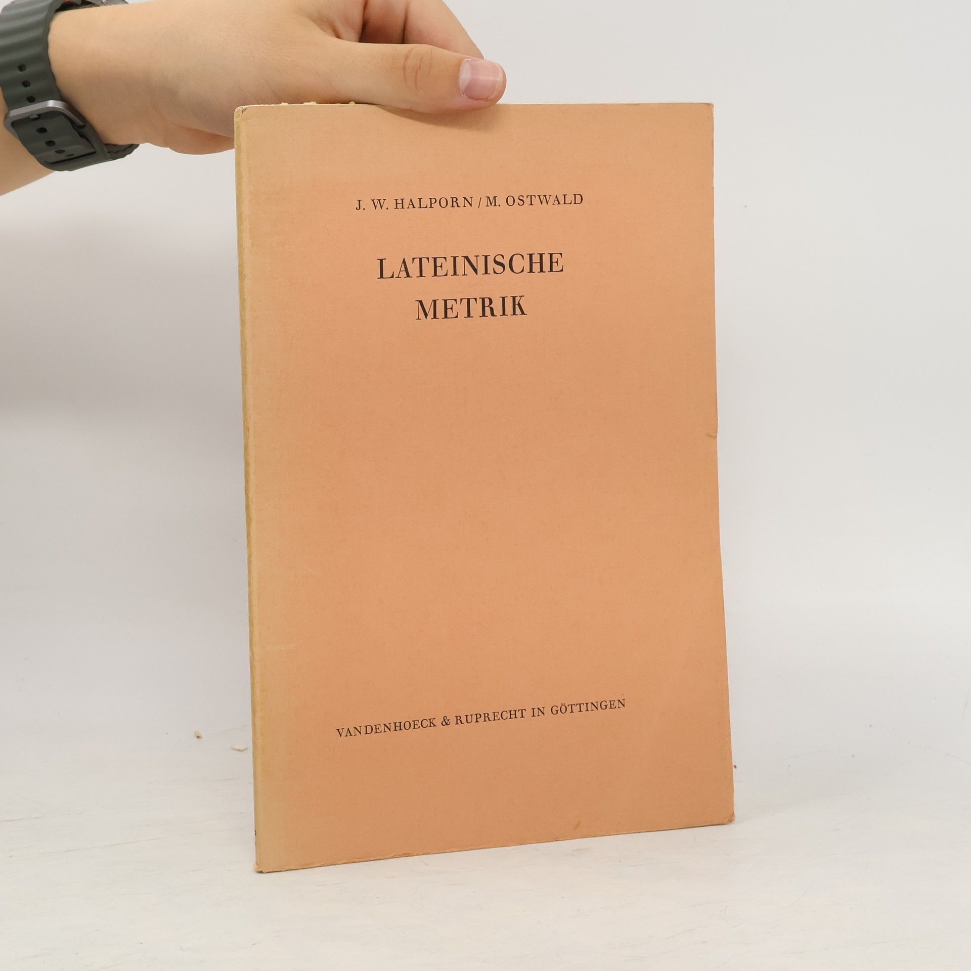 J. W. Halporn Lateinische Metrik