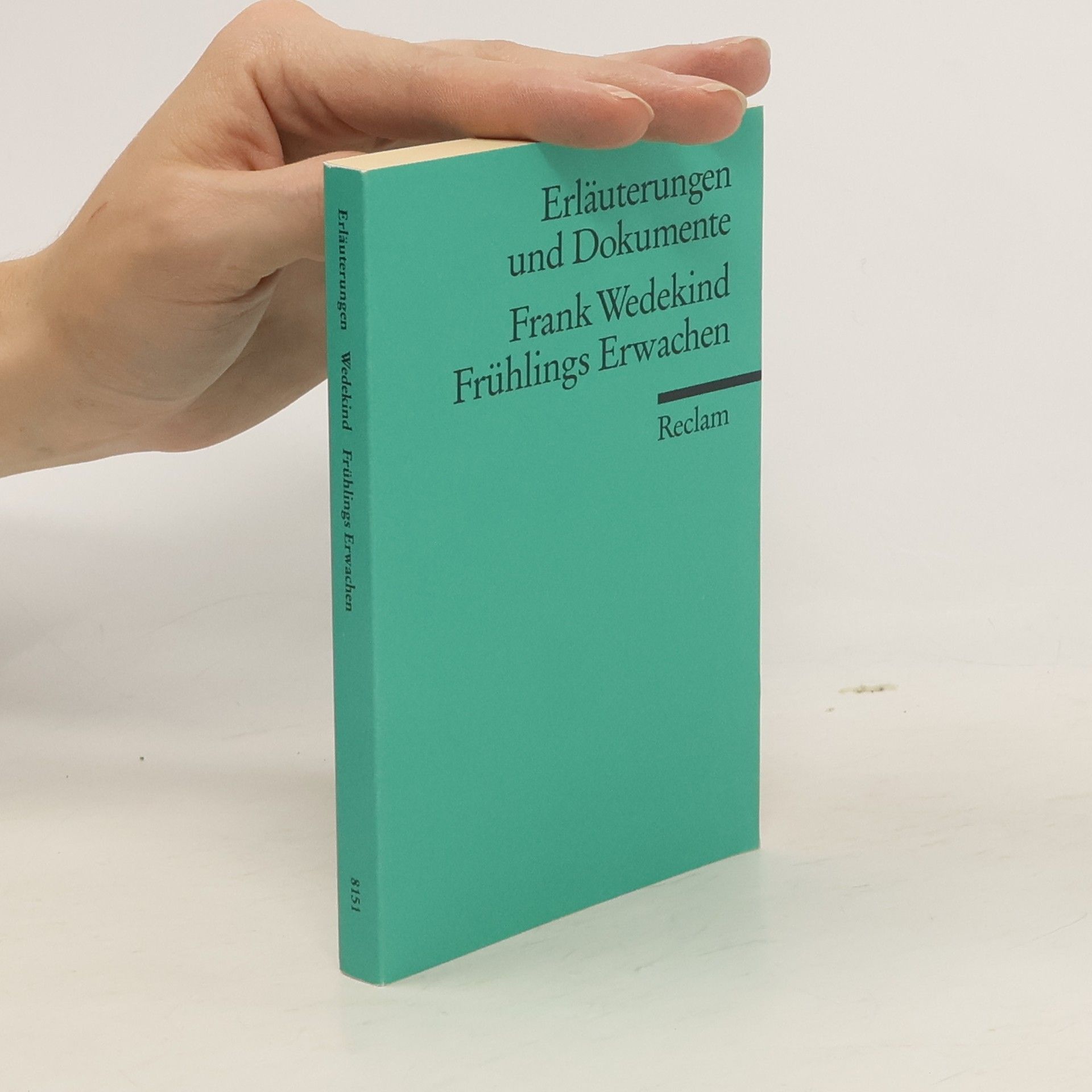Hans Wagener Frank Wedekind, Frühlings Erwachen