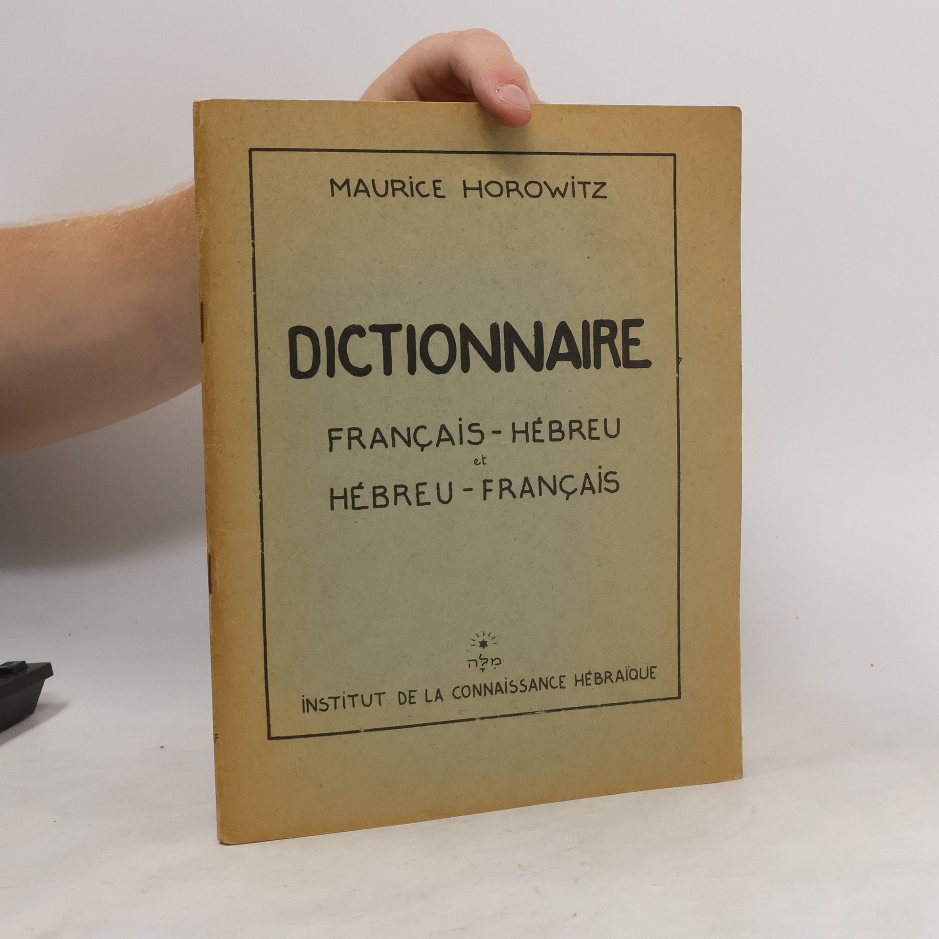 Maurice Horowitz Dictionnaire francais-hebreu