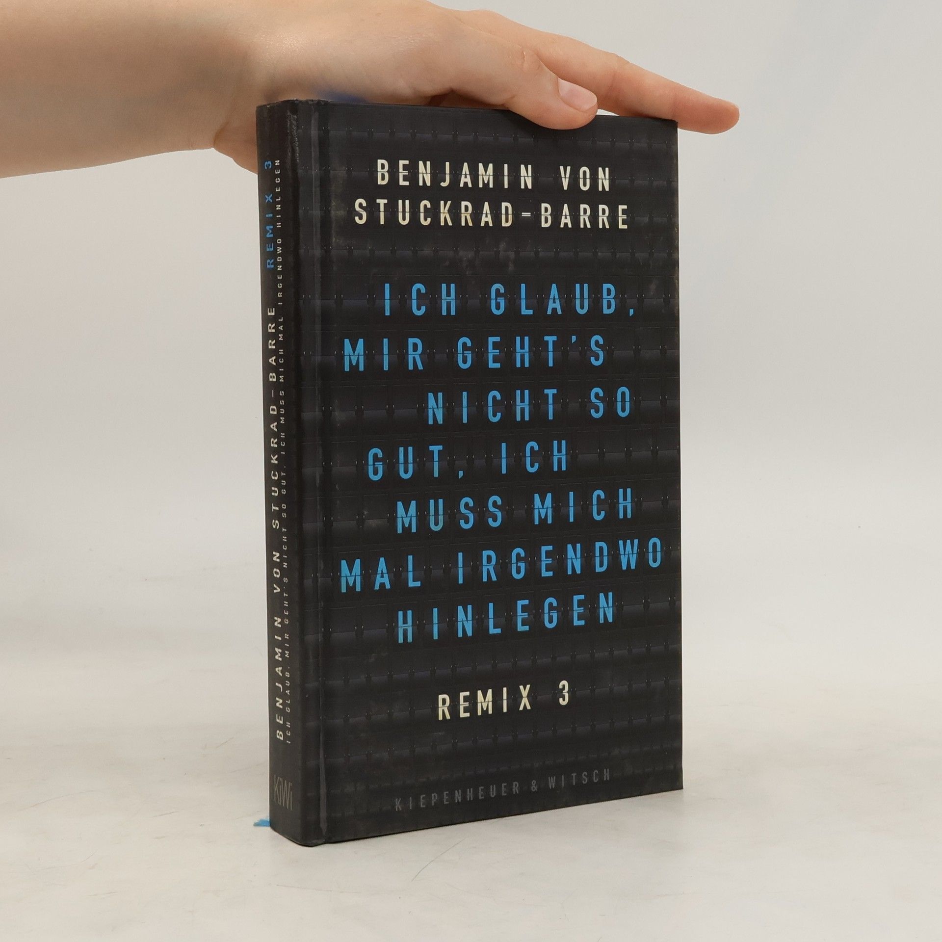 Benjamin v. Stuckrad-Barre Ich glaub, mir geht's nicht so gut, ich muss mich mal irgendwo hinlegen