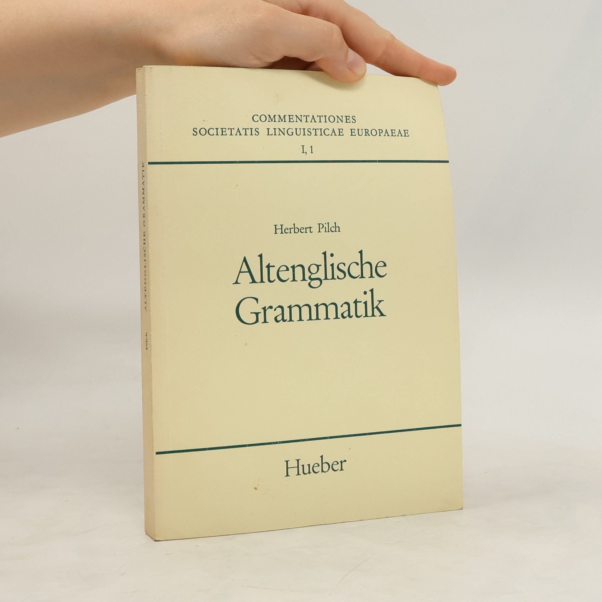 Herbert Pilch Altenglische Grammatik