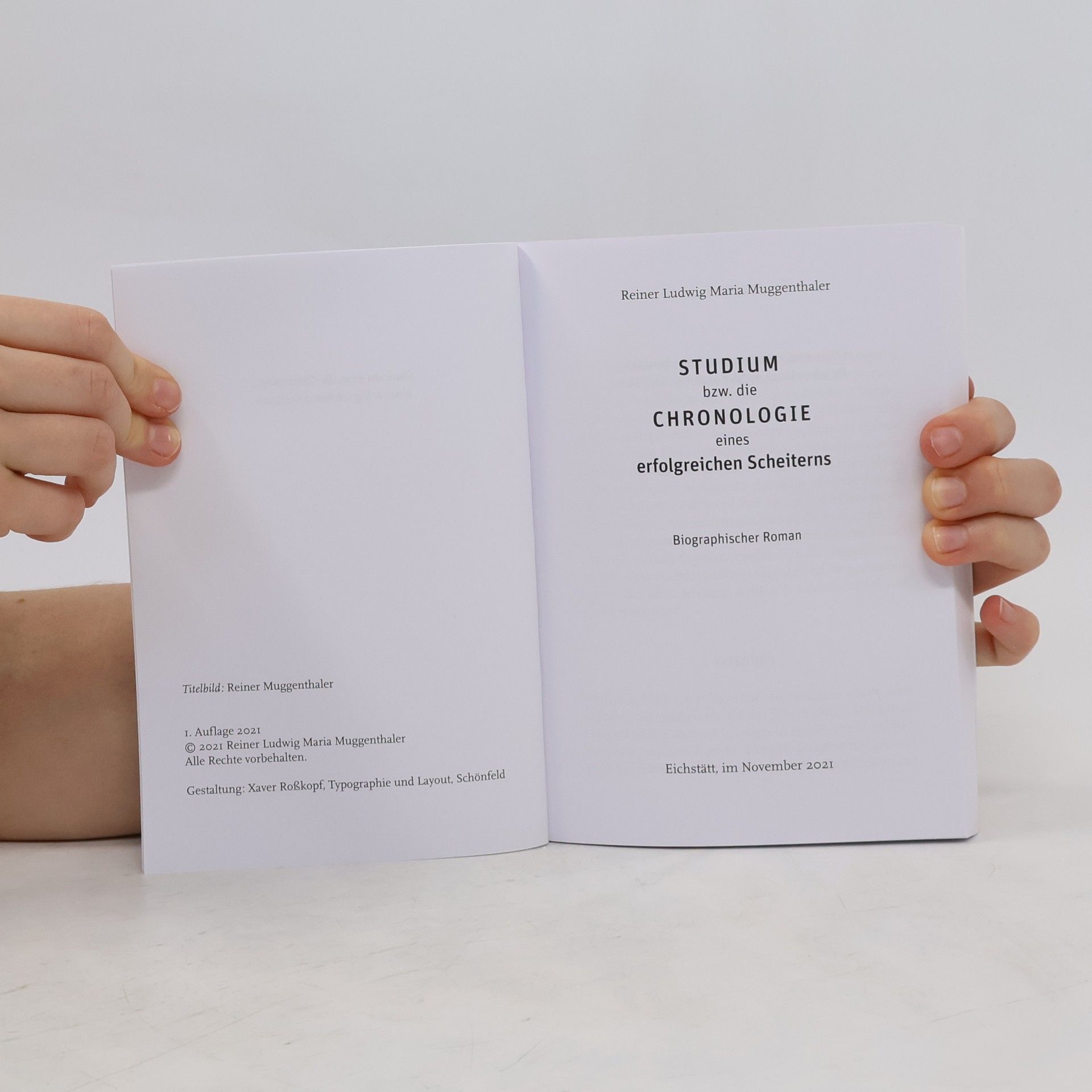 Reiner Ludwig Maria Muggenthaler Studium bzw. die Chronologie eines erfolgreichen Scheiterns