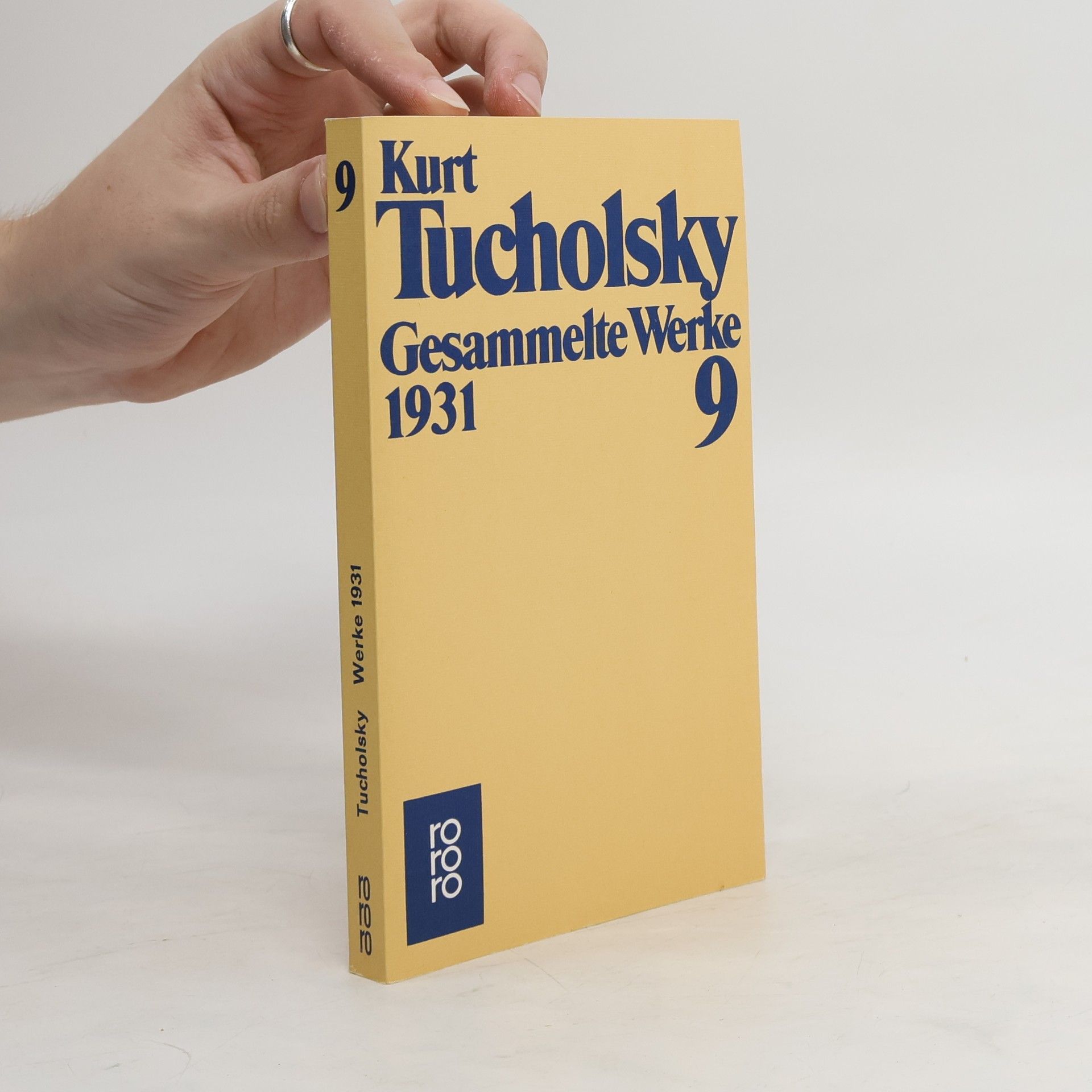 Kurt Tucholsky Gesammelte Werke VIIII. 1931.