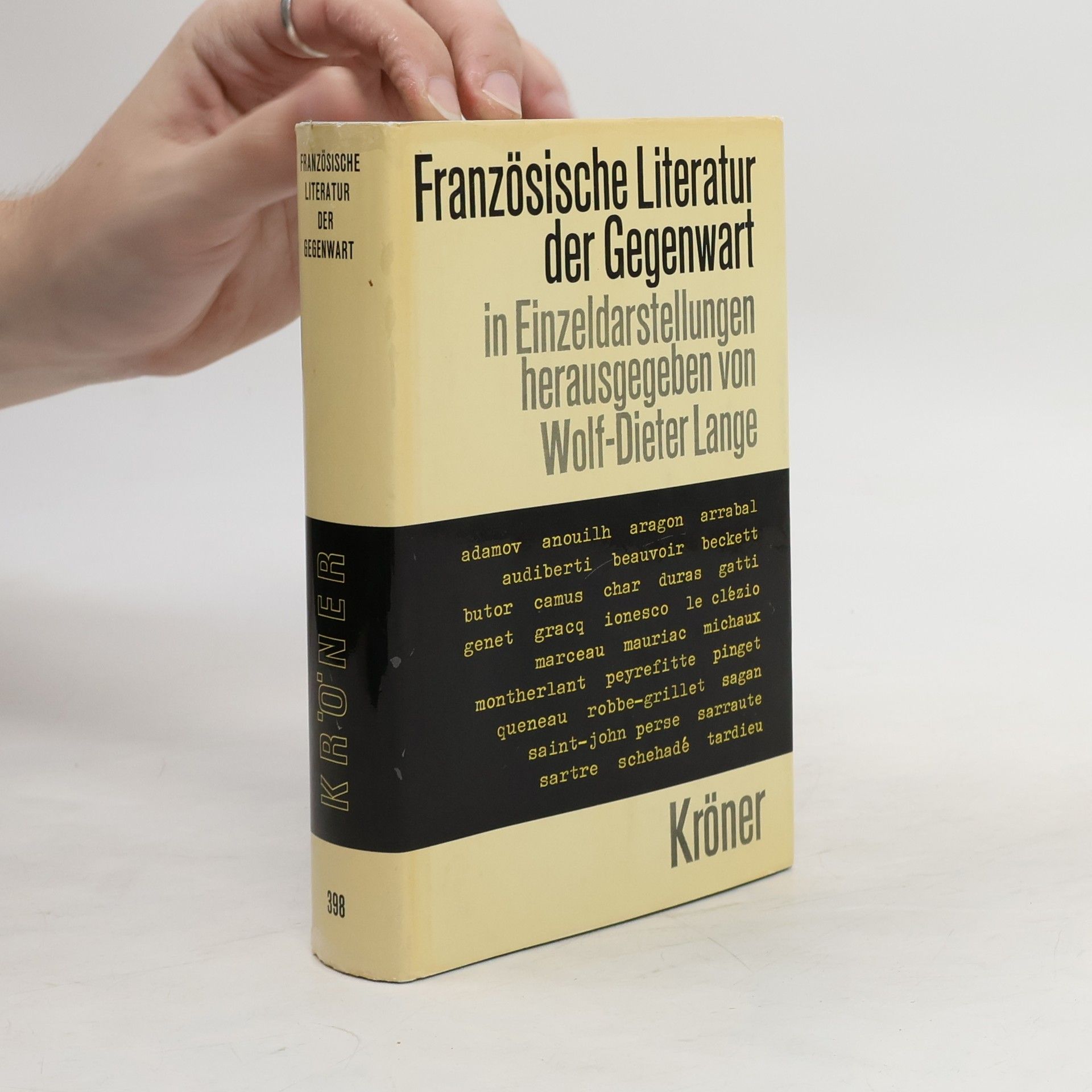 Wolf Dieter Lange Französische Literatur der Gegenwart