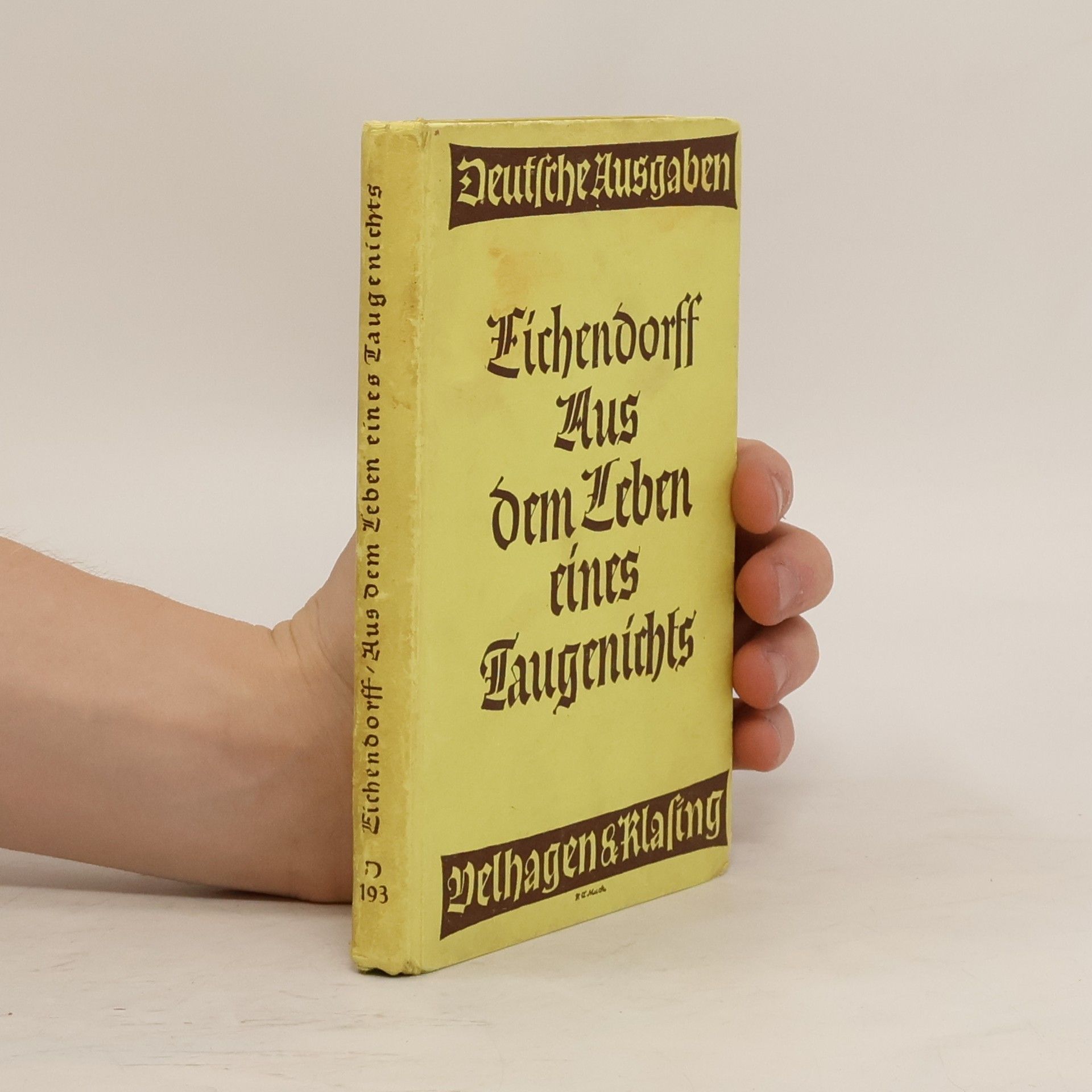 Joseph von Eichendorff Aus dem Leben eines Taugenichts