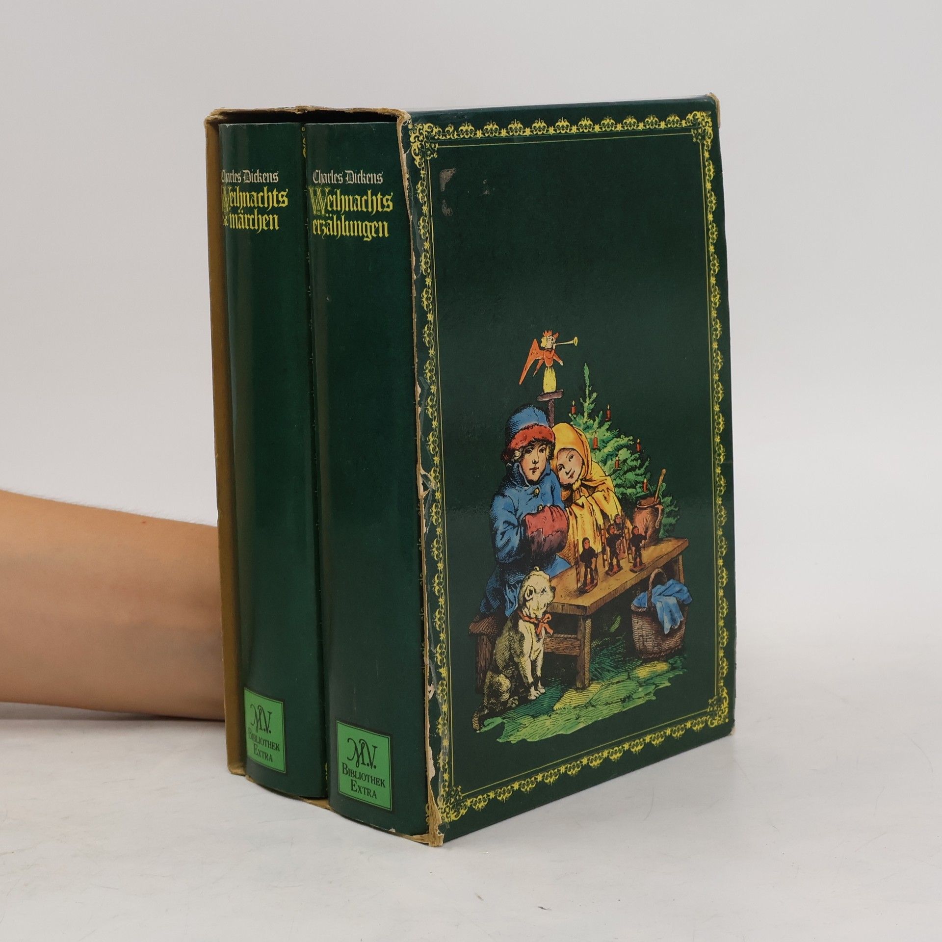 Charles Dickens Weihnachts mänchen, Weinachts erzählungen (2 knihy)