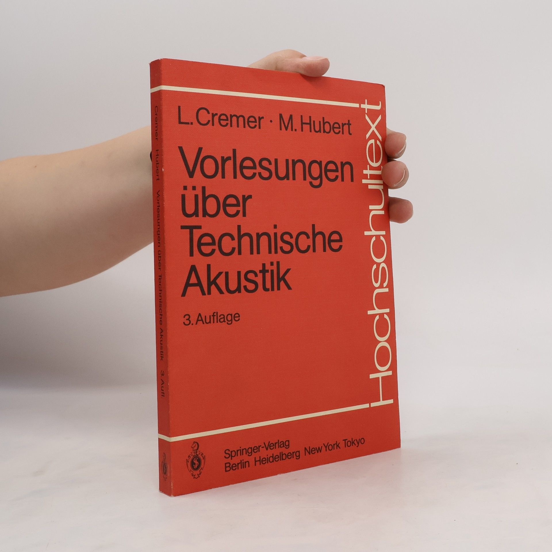 Lothar Cremer Vorlesungen über technische Akustik