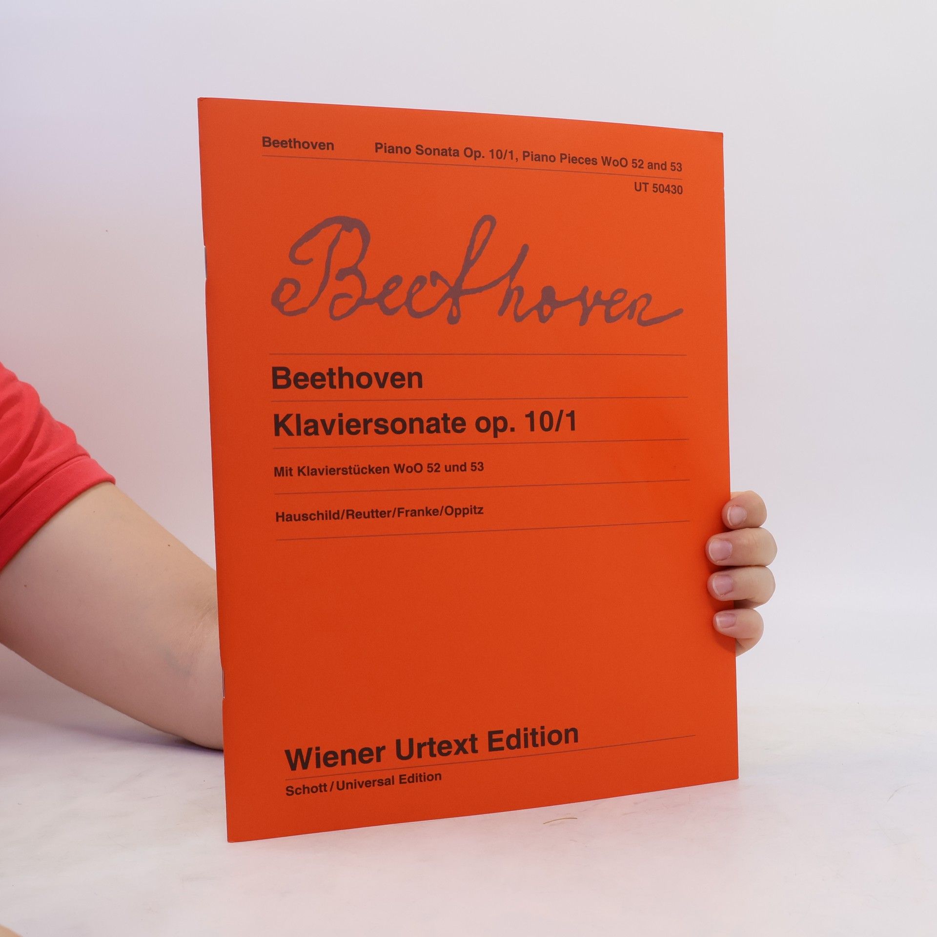 Ludwig van Beethoven Klaviersonate op. 10/1 mit Klavierstücken WoO 52 und 53