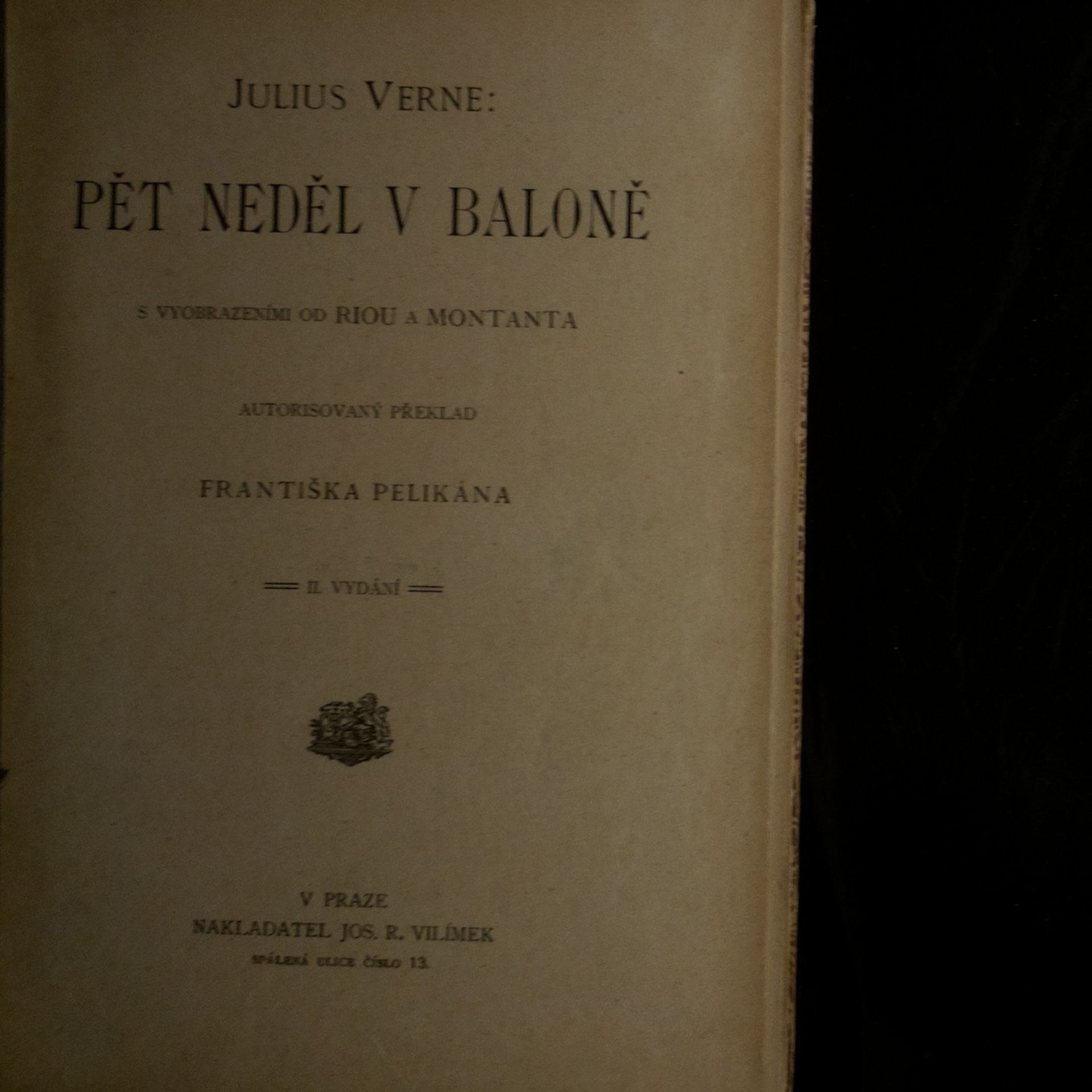 Jules Verne Pět neděl v baloně