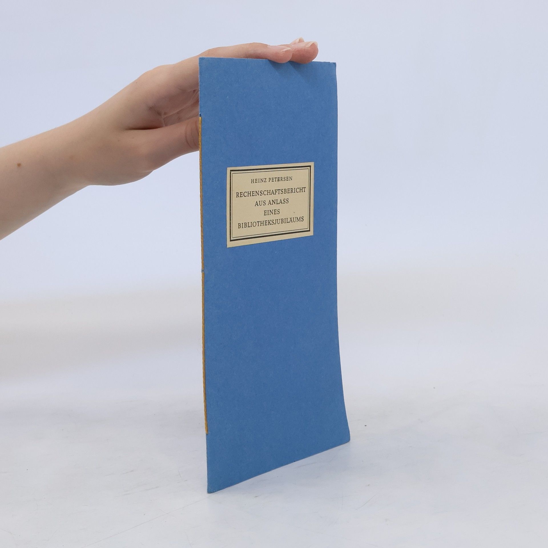 Heinz Petersen Rechenschaftsbericht aus Anlass eines Bibliotheksjubiläums