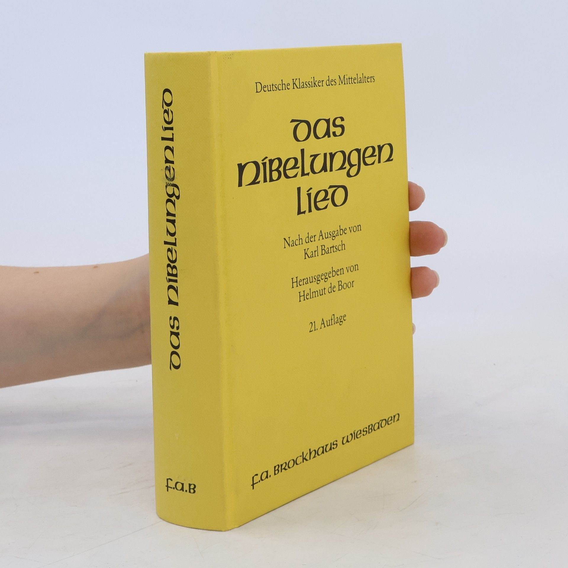 Helmut de Boor Das Nibelungenlied