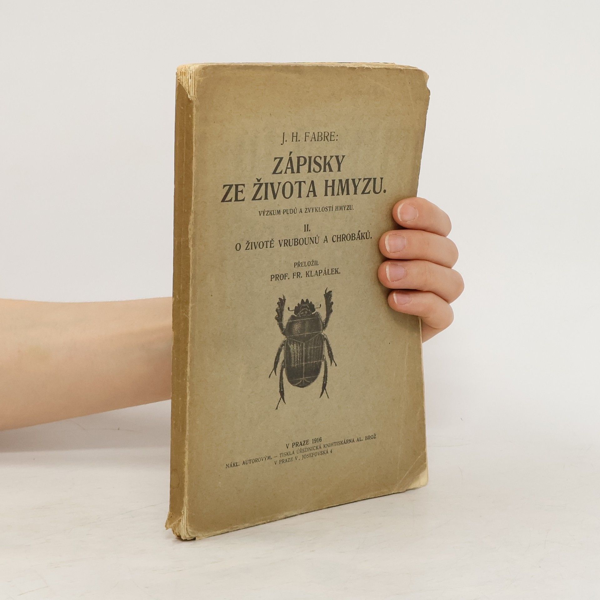 Klapálek František Zápisky ze života hmyzu