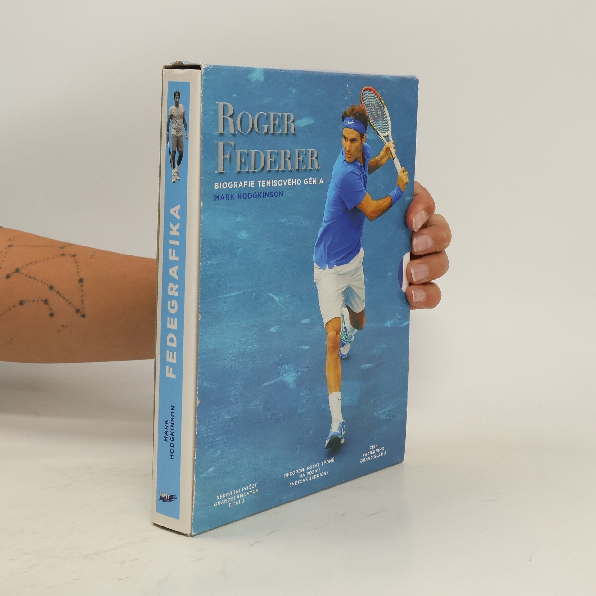 Mark Hodgkinson Fedegrafika : grafická biografie tenisového génia Rogera Federera