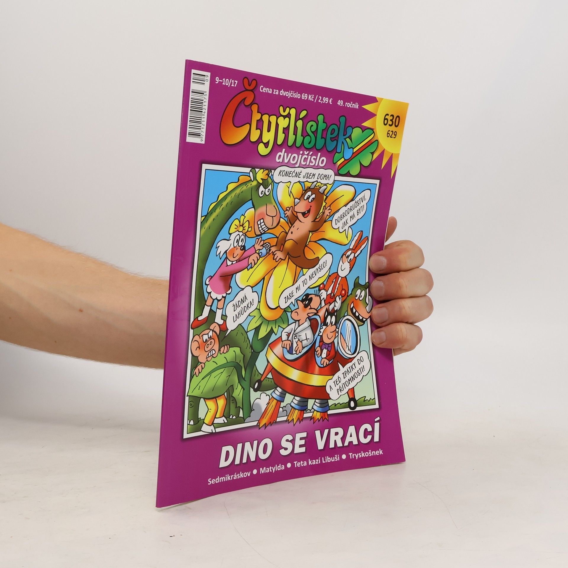 Collectif d'auteurs Čtyřlístek 630/629. Dino se vrací