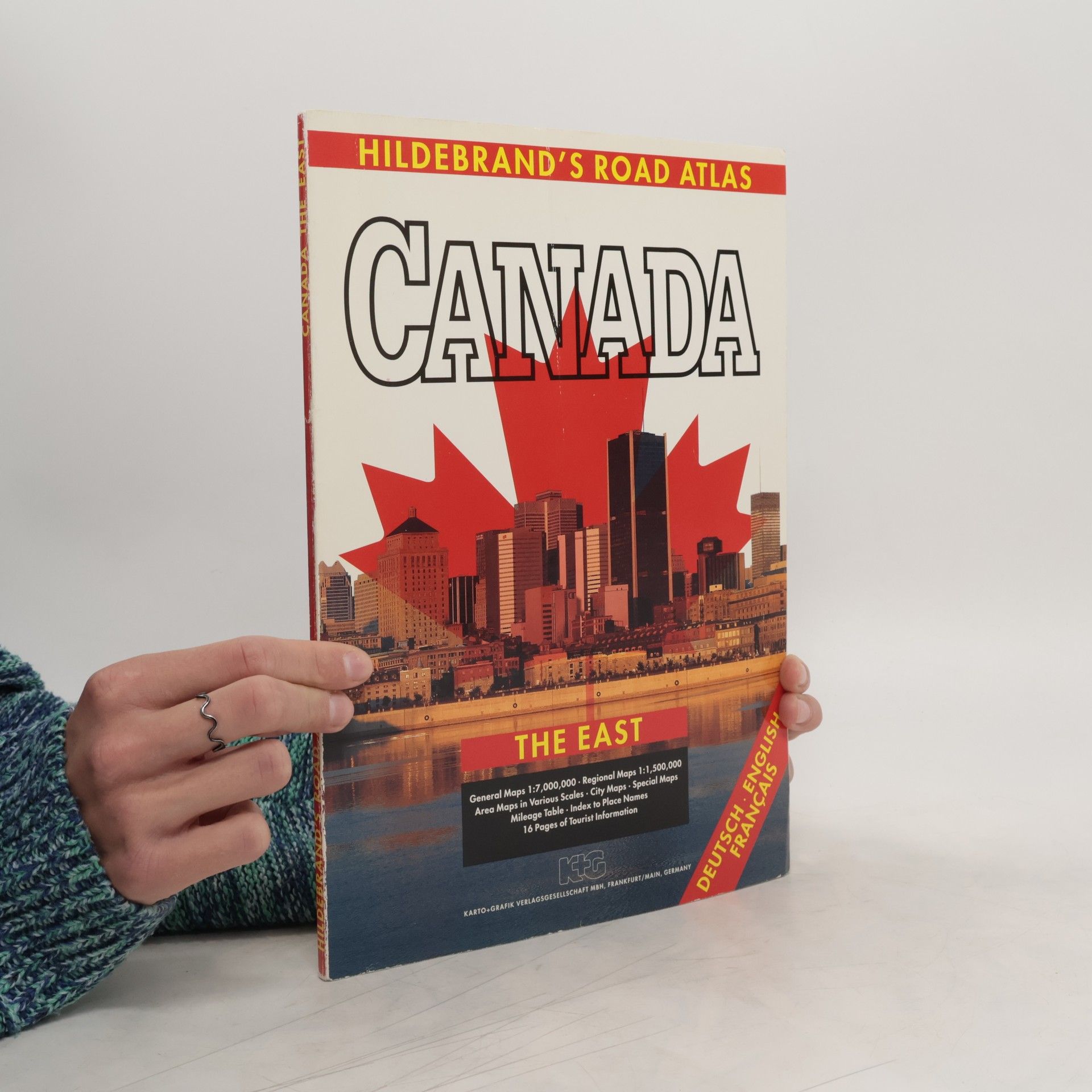 Volker Hildebrand Hildebrand's road atlas, Hildebrand's Strassen-Atlas, Hildebrand's atlas routier Canada the east, der Osten, l'est