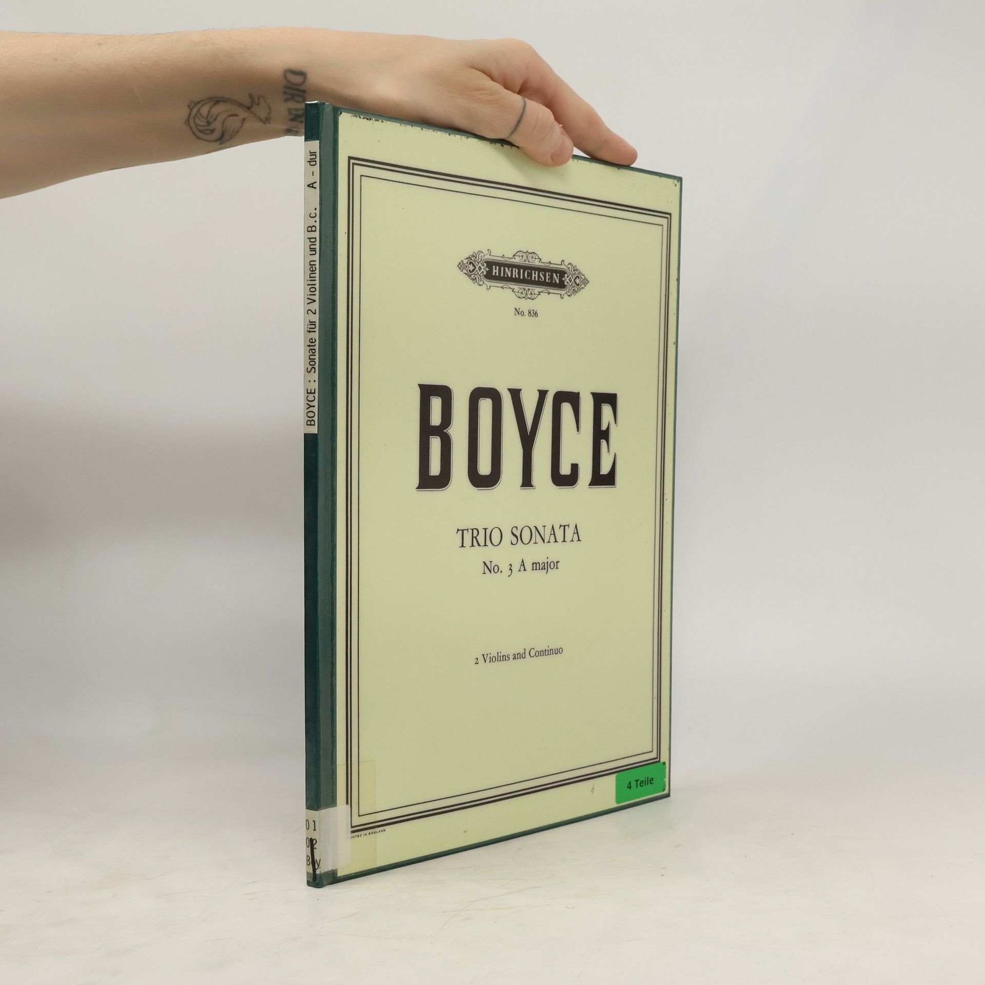 William Boyce Trio Sonata No. 3 A major