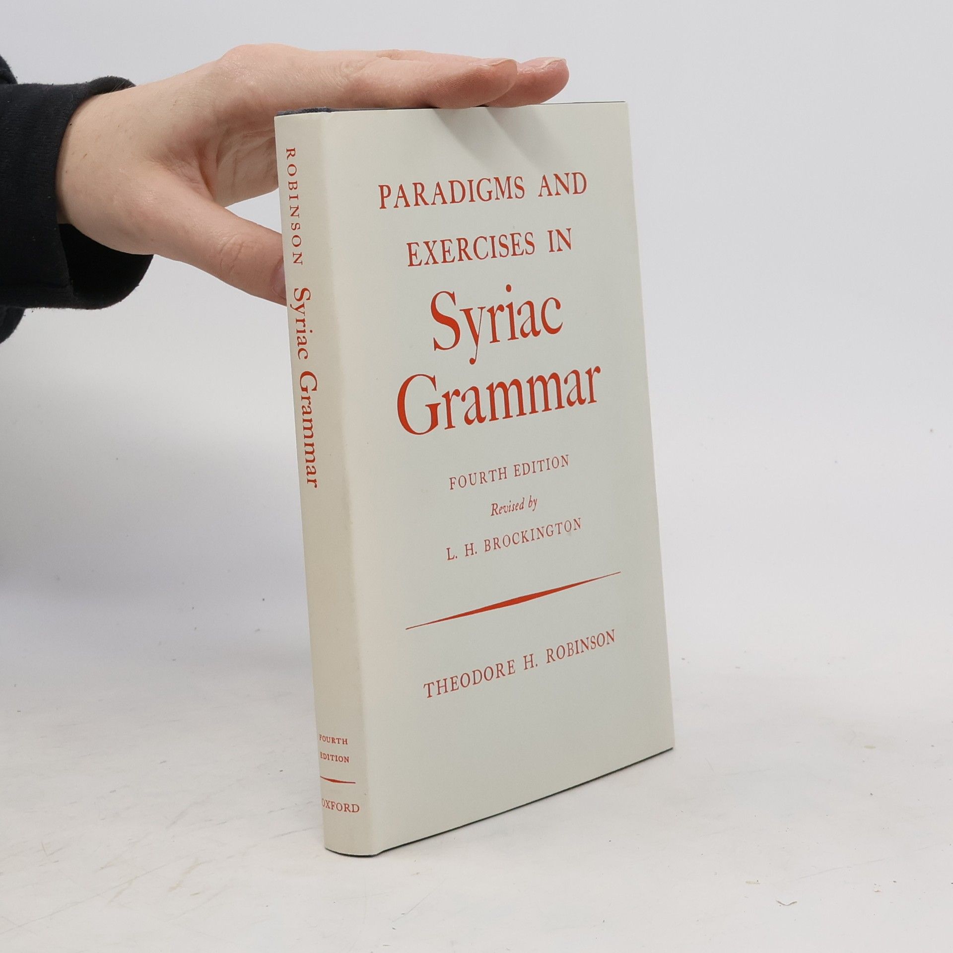 Theodore Henry Robinson Paradigms and Exercises in Syriac Grammar