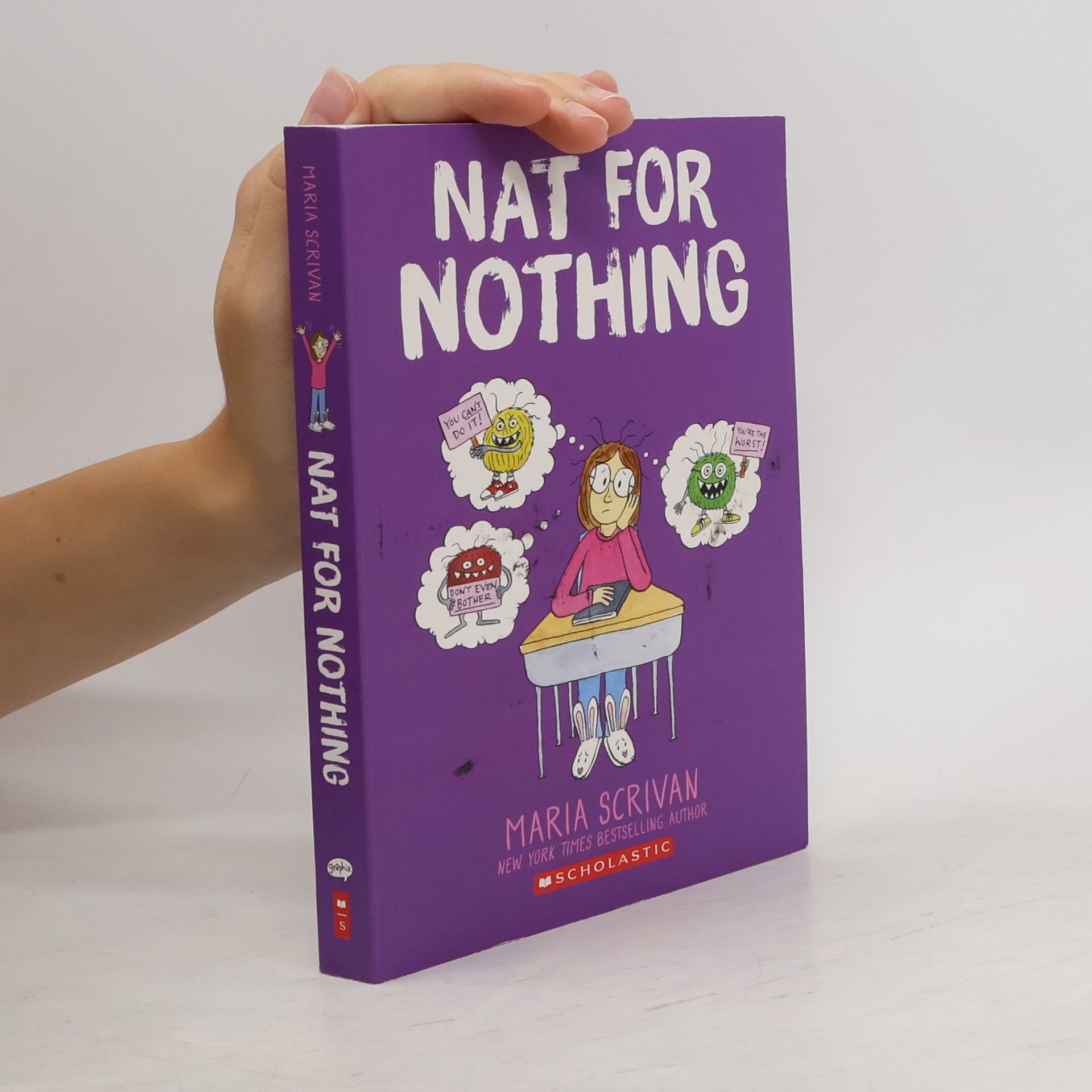 Maria Scrivan Nat for Nothing: A Graphic Novel (Nat Enough #4)