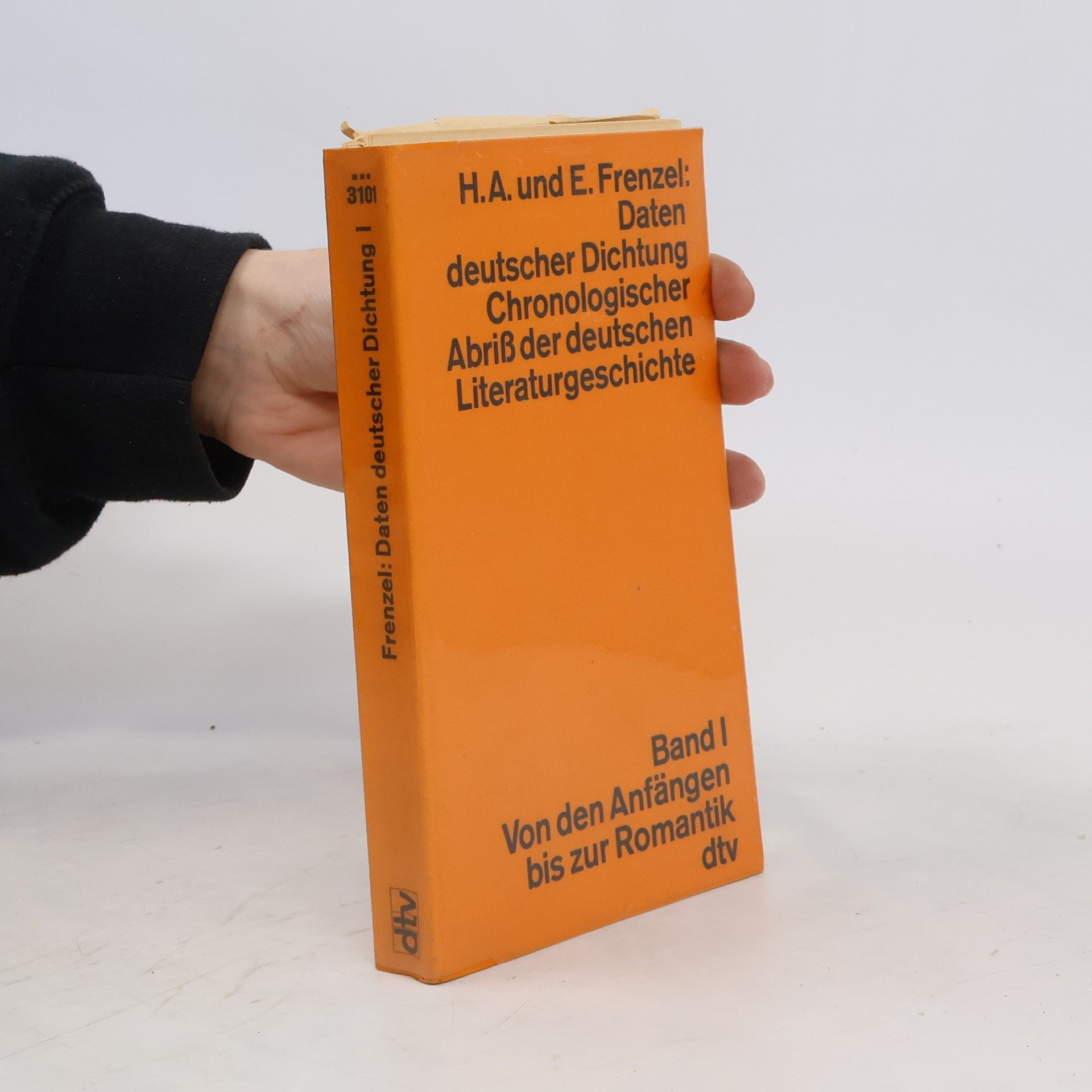 Herbert A. Frenzel Daten deutscher Dichtung Chronologischer Abriß der deutschen Literaturgeschichte I.