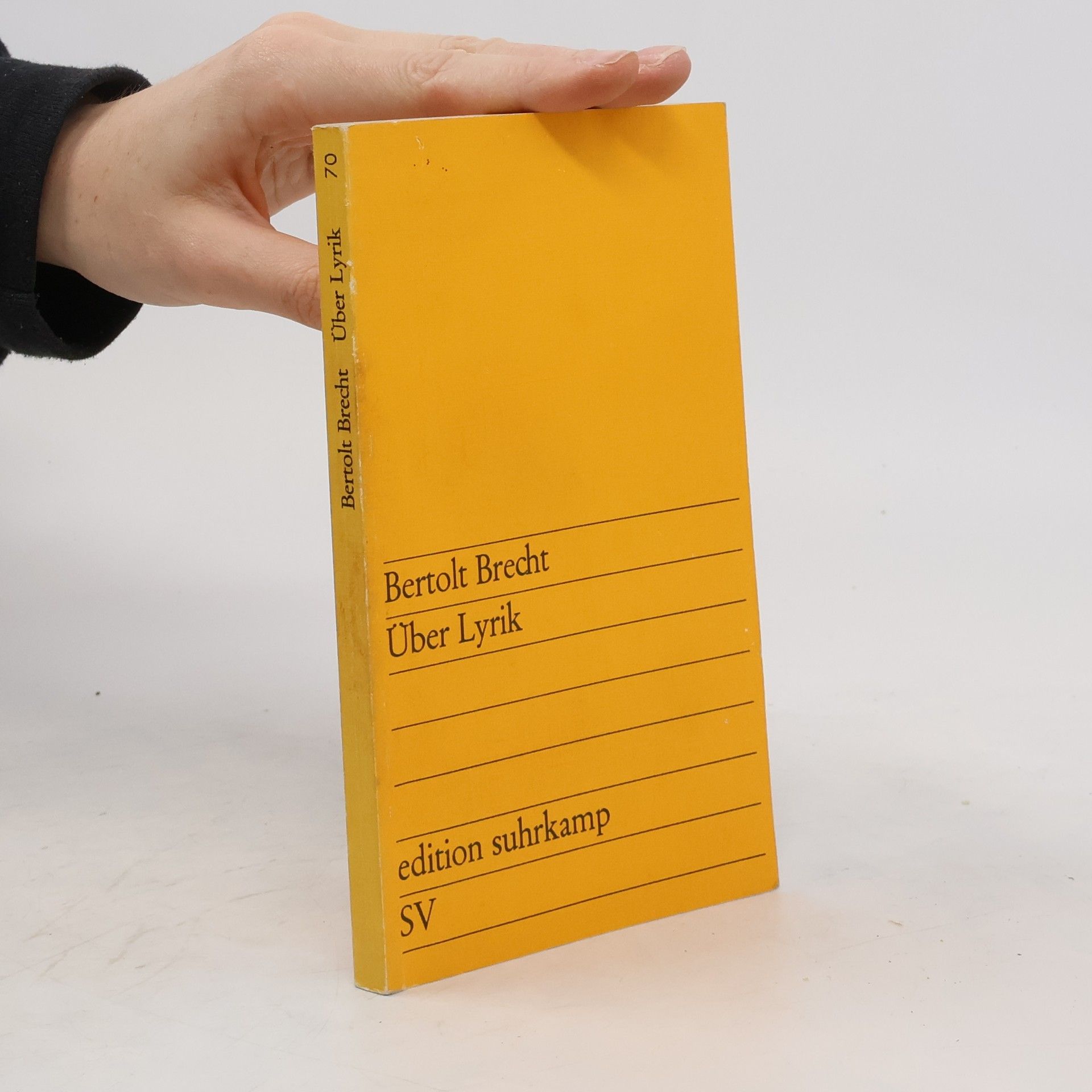 Bertolt Brecht Über Lyrik