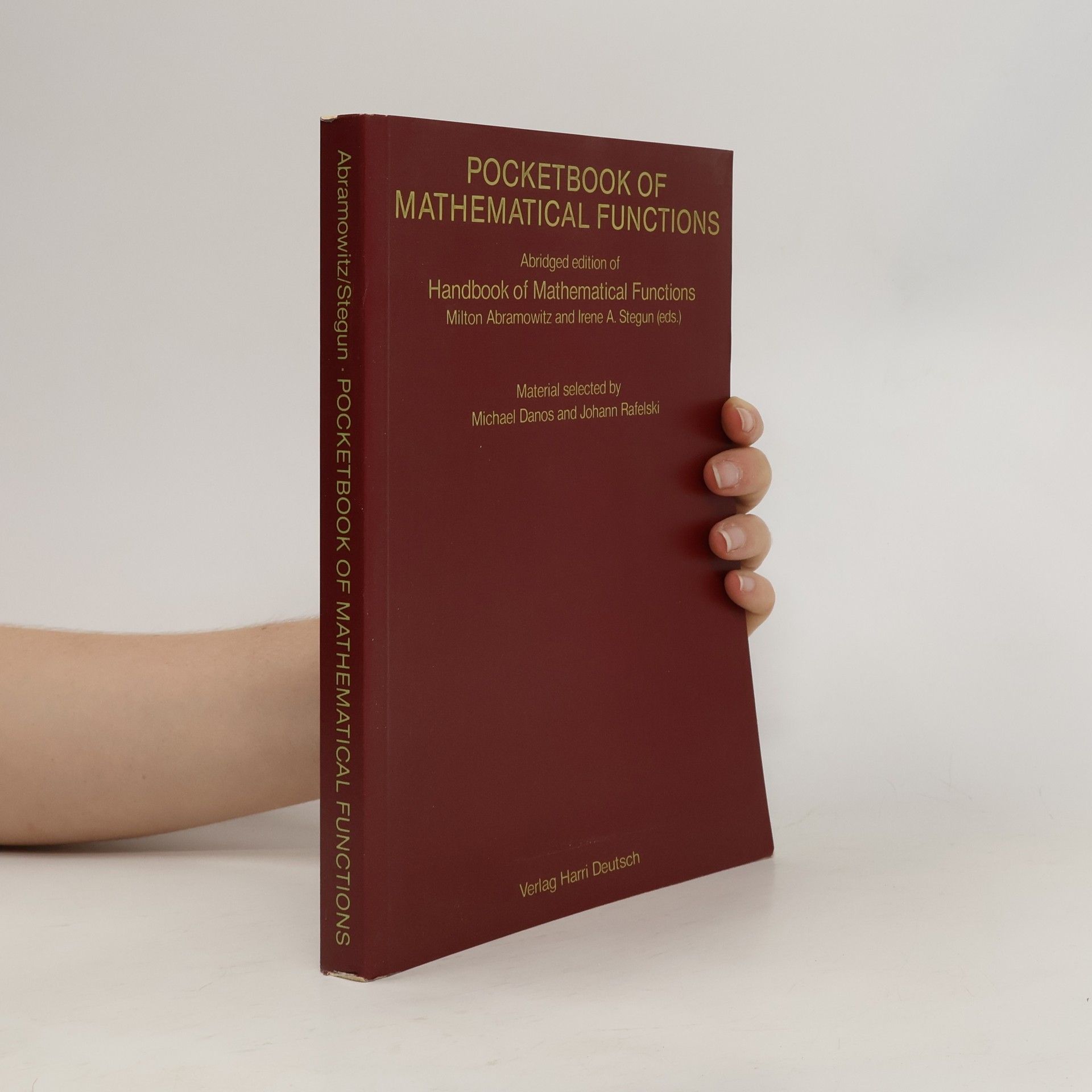 Milton Abramowitz Pocketbook of mathematical functions