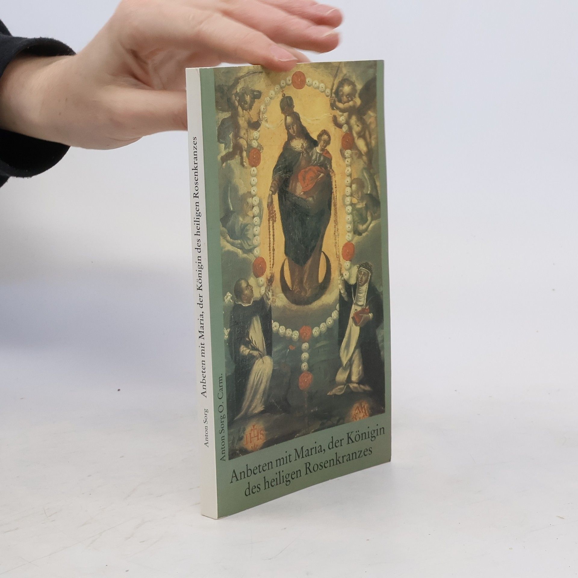 Anbeten mit Maria, der Königin des heiligen Rosenkranzes