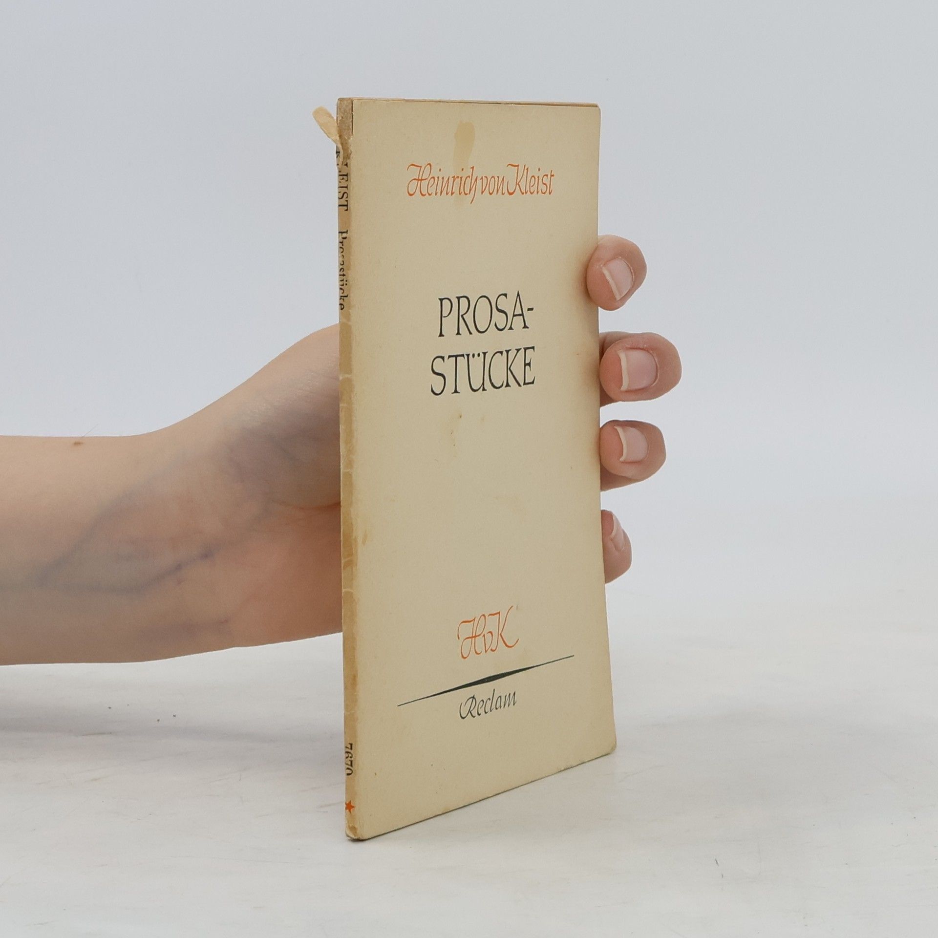 Heinrich von Kleist Prosastücke