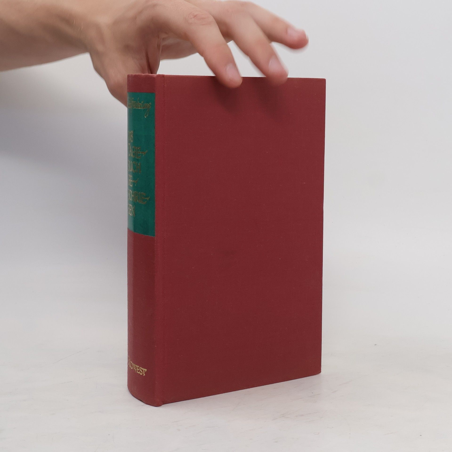 Rudold Walter Lang Ins Tagebuch geschrieben