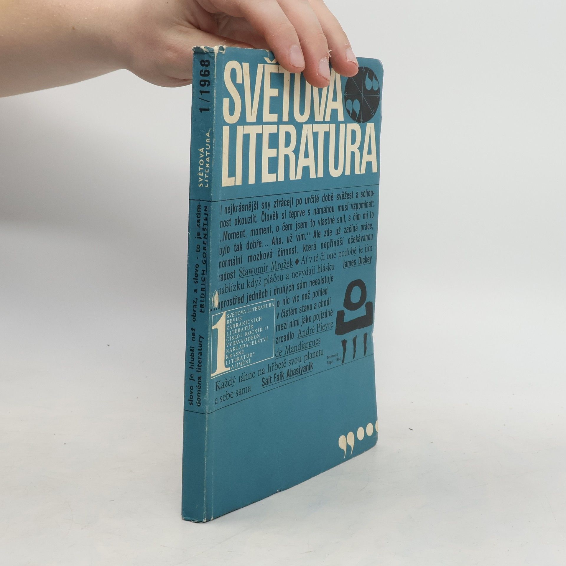 Collectif d'auteurs Světová Literatura 1/1968