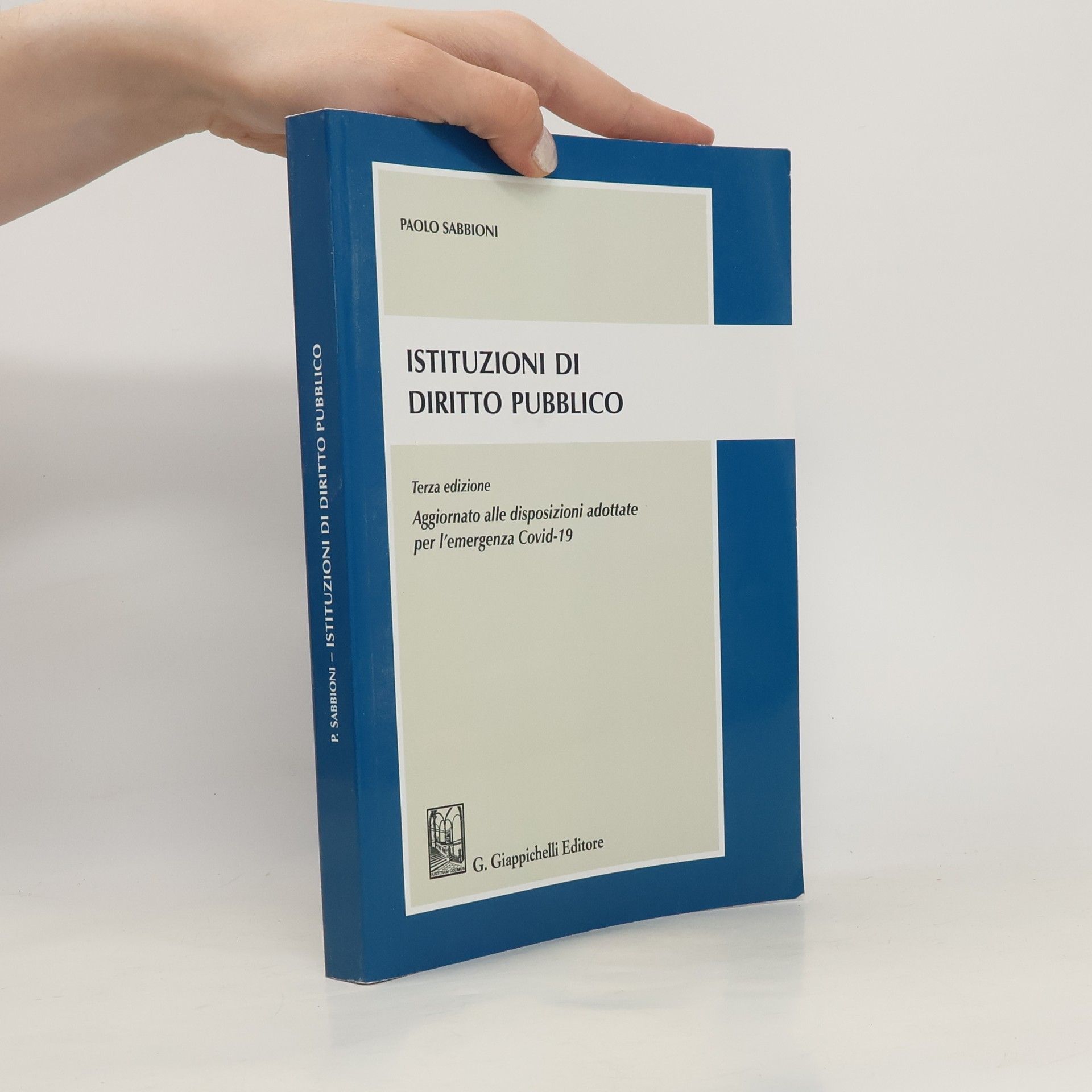 Paolo Sabbioni Istituzioni di diritto pubblico