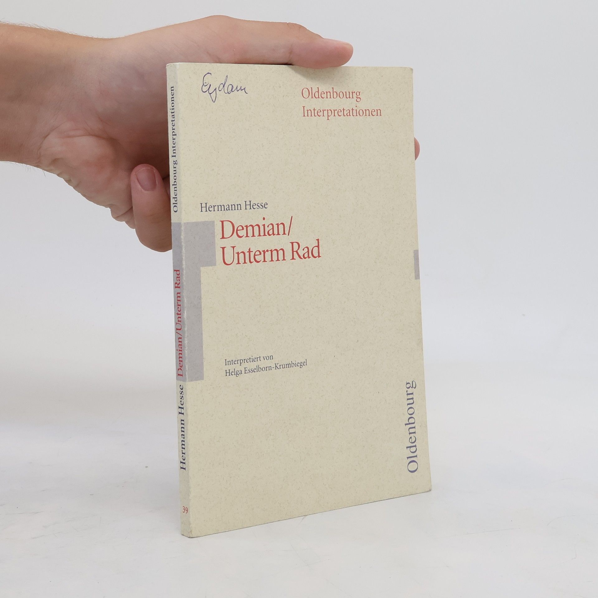 Helga Esselborn-Krumbiegel Hermann Hesse, Demian - die Geschichte von Emil Sinclairs Jugend, Jugend, Unterm Rad