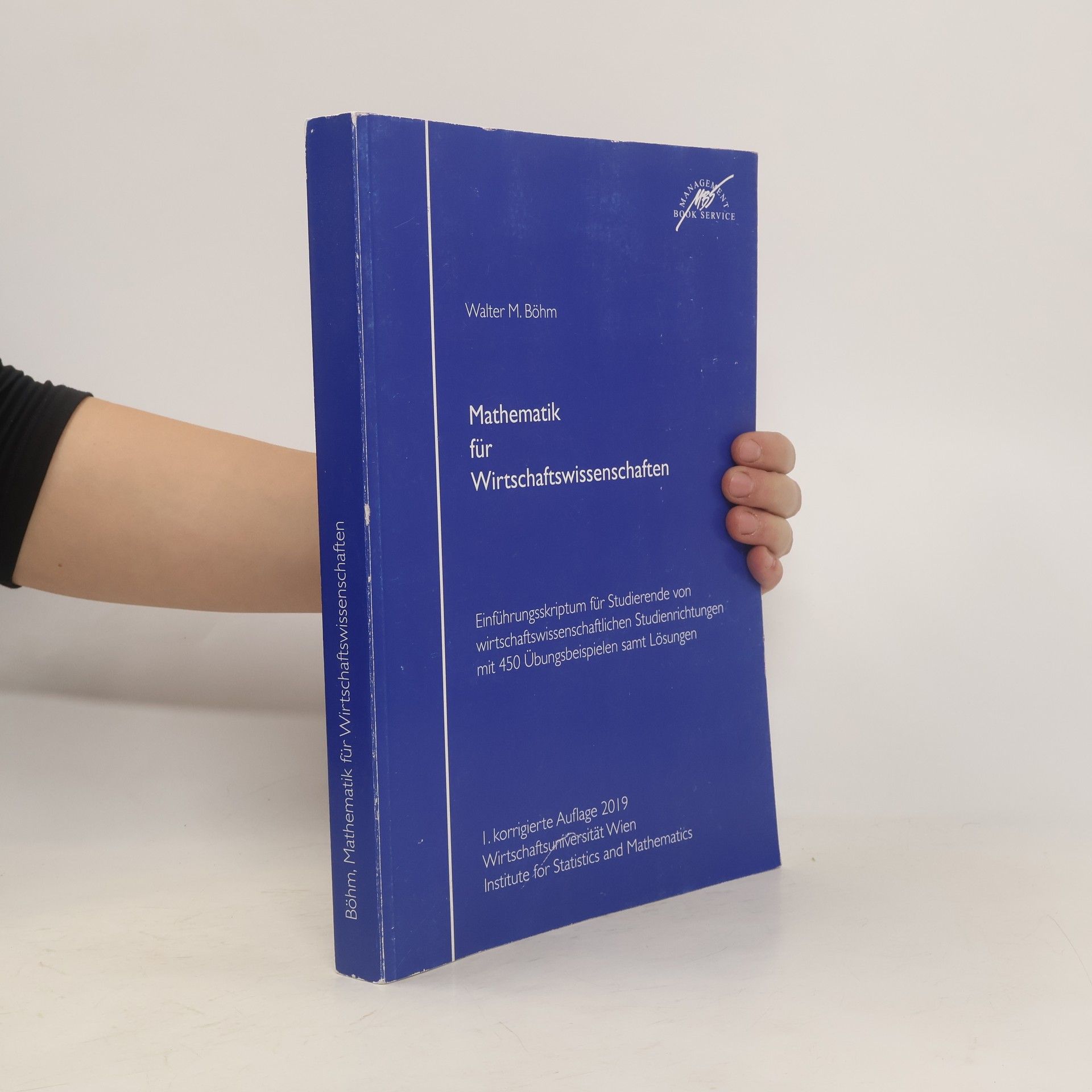 Walter M. Böhm Mathematik für Wirtschaftswissenschaften