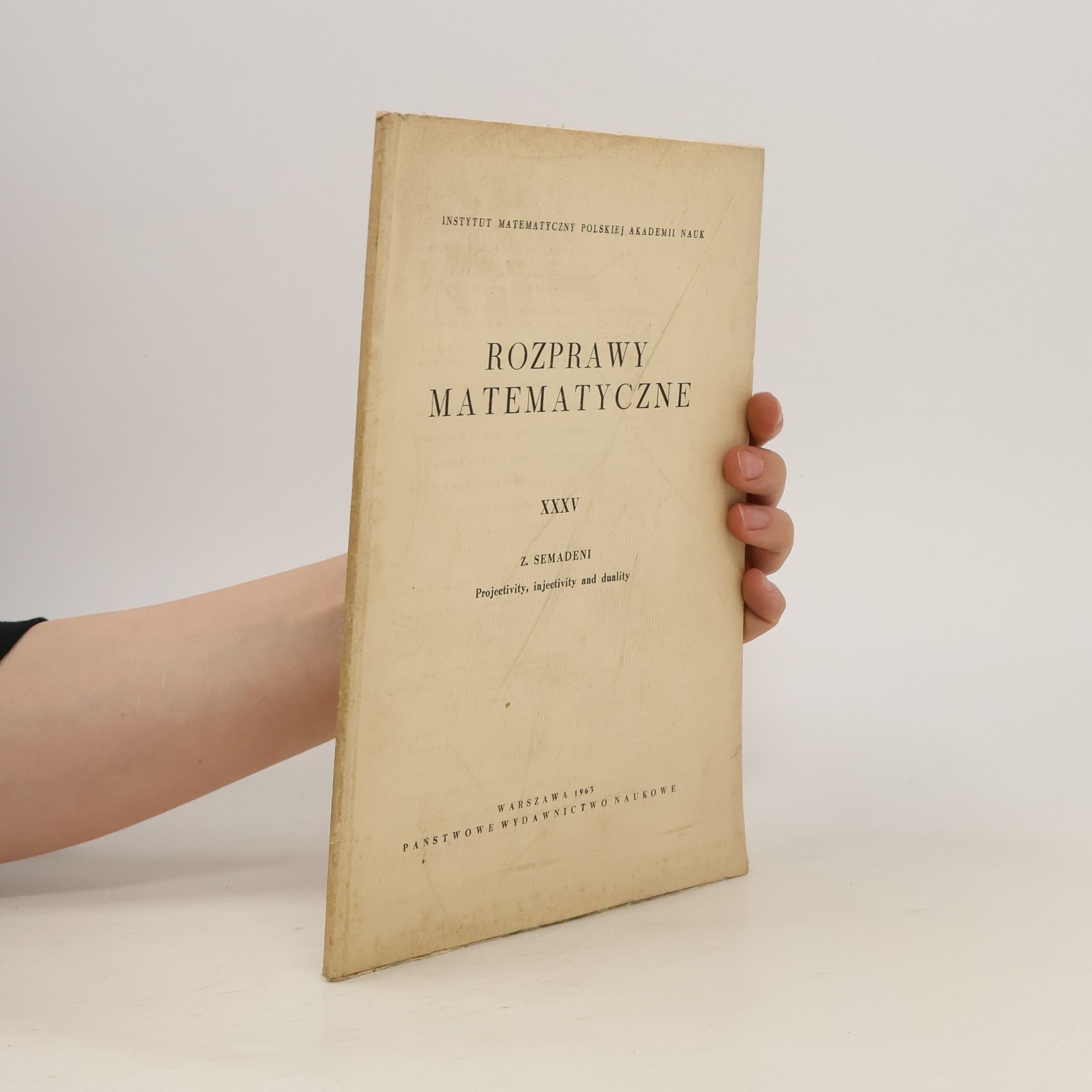 kolektiv Rozprawy matematyczne XXXV