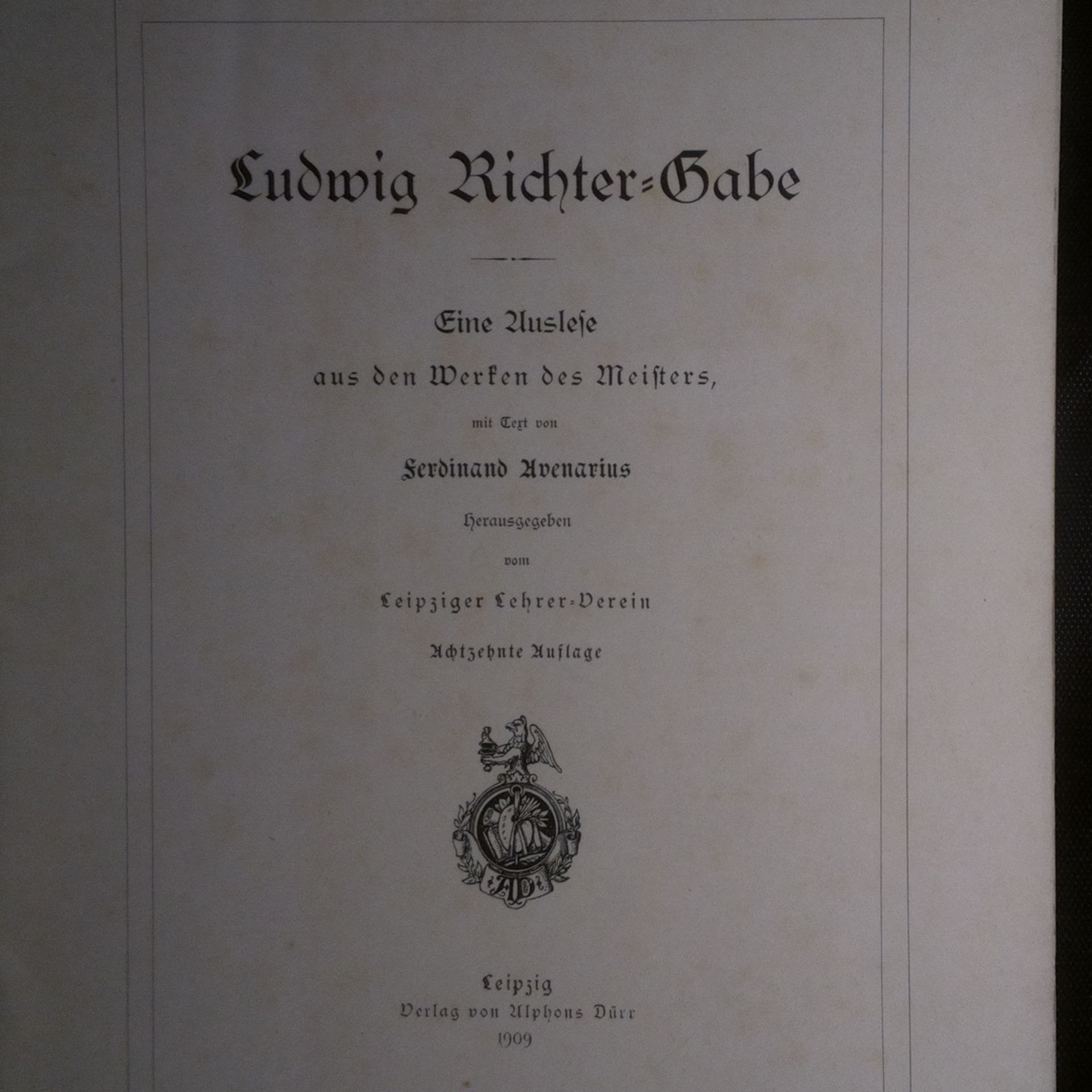 Ludwig Richter Gabe Eine Auslese aus den Werken des Meisters