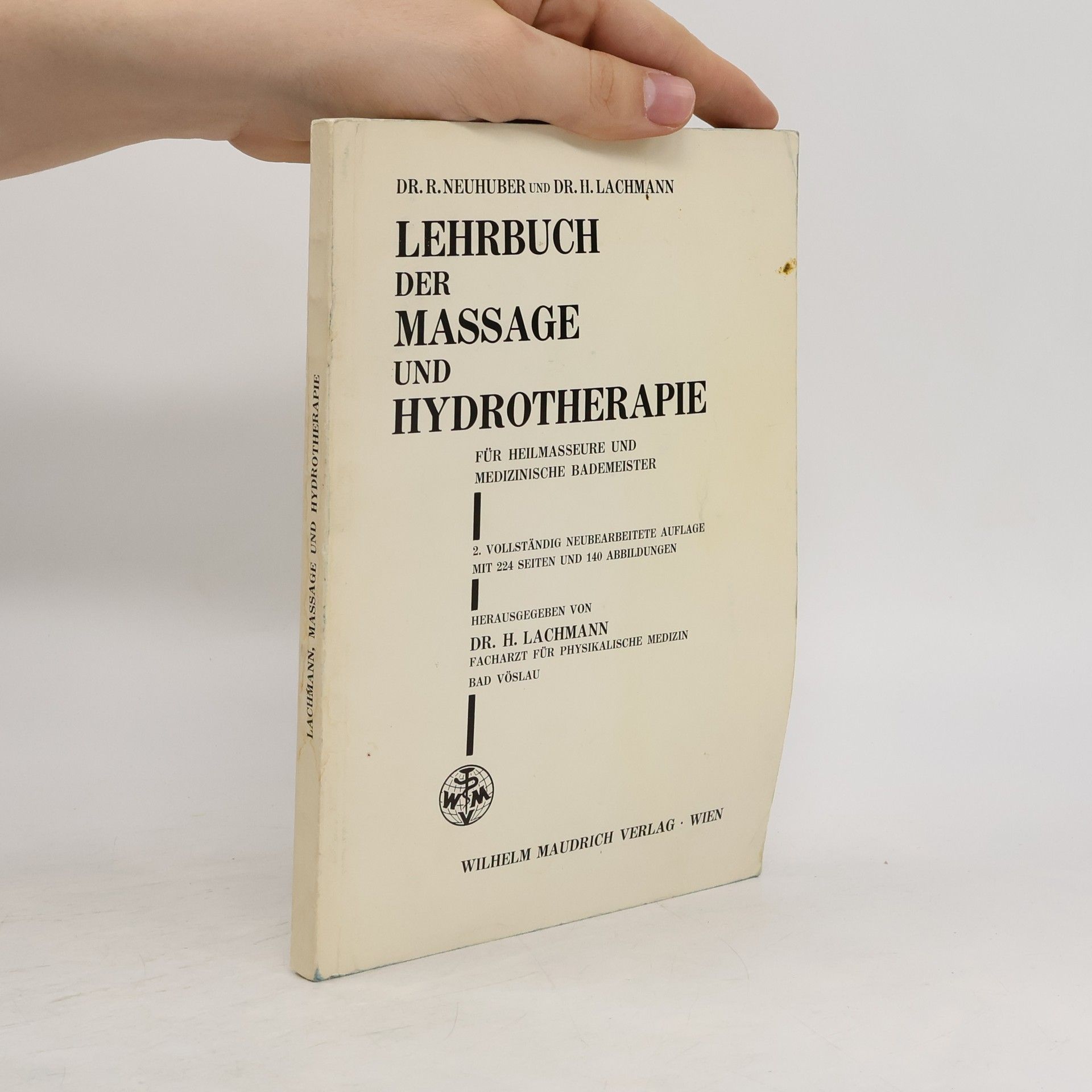 Robert Neuhuber Lehrbuch der Massage und Hydrotherapie