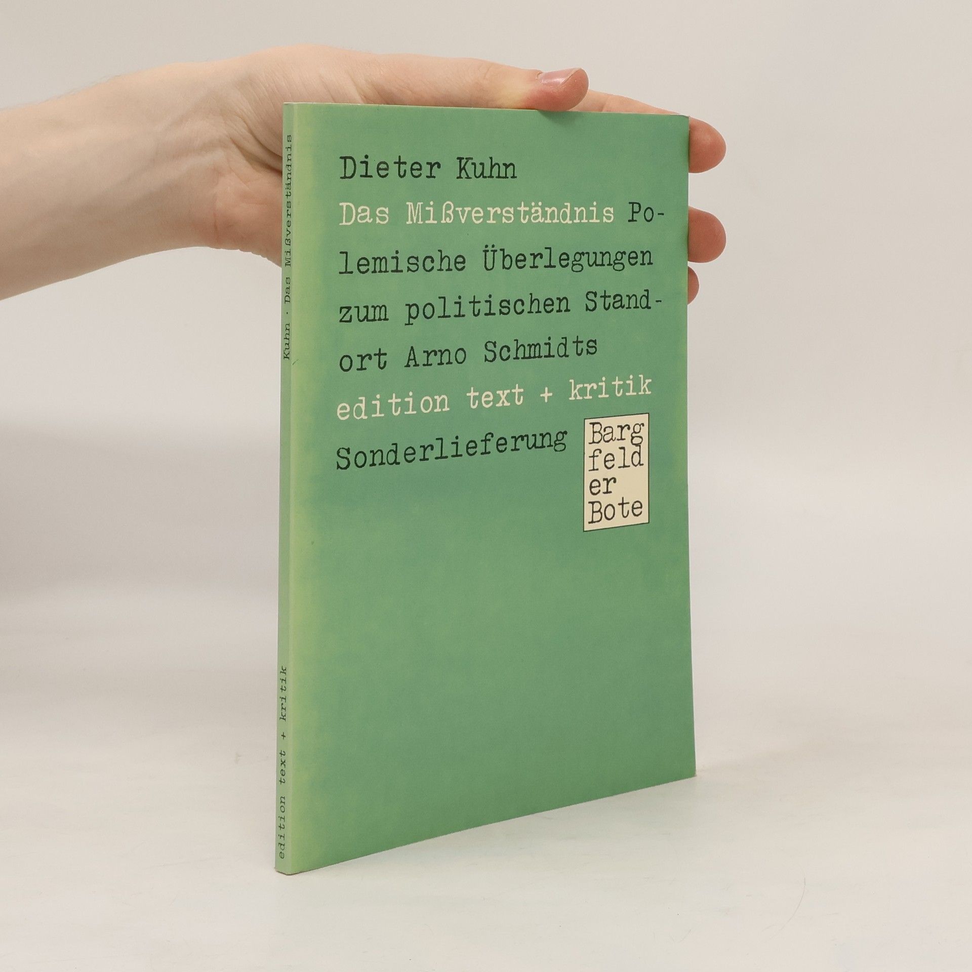Dieter Kuhn Das Missverständnis