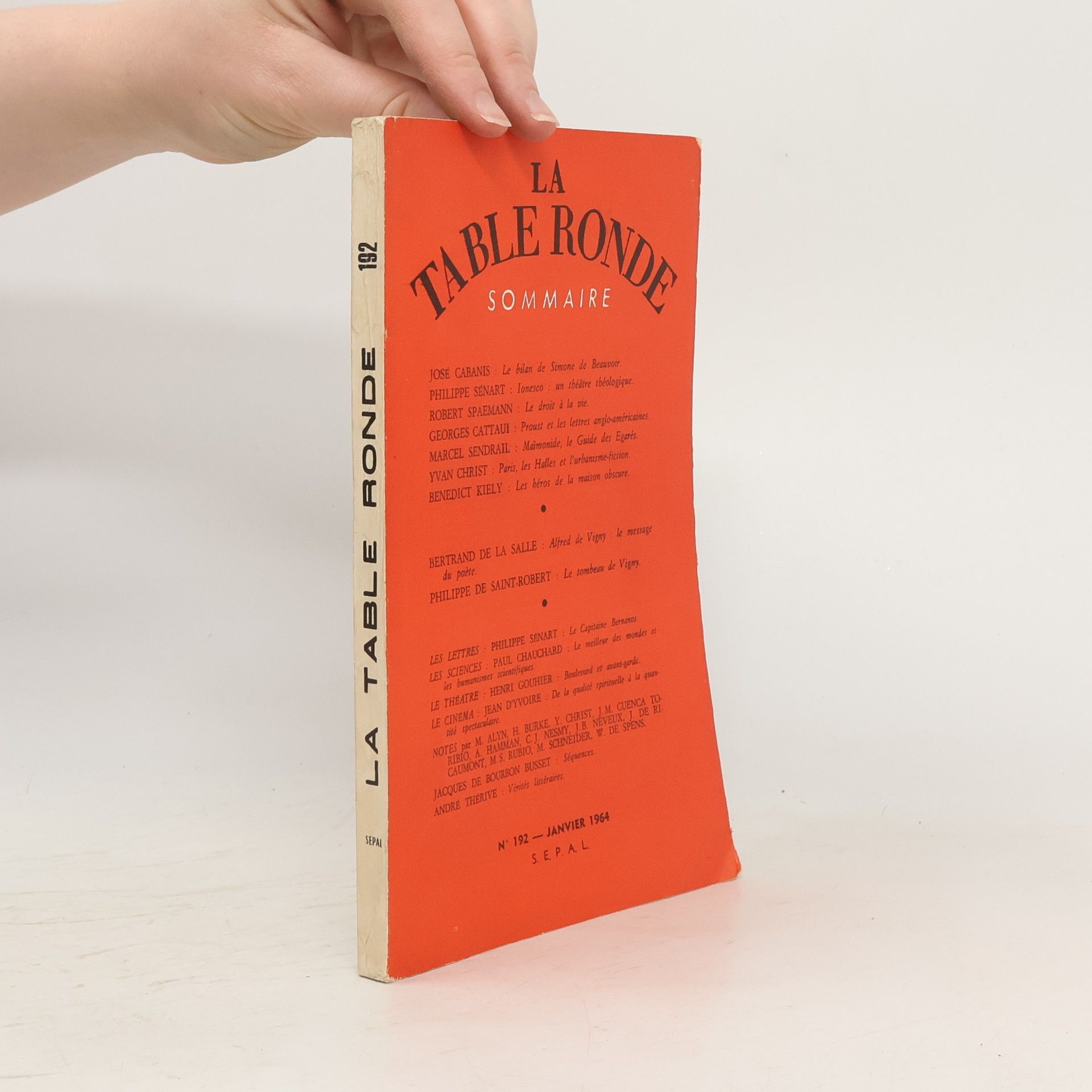 Autorenkollektiv La Table Ronde 215. Sommaire