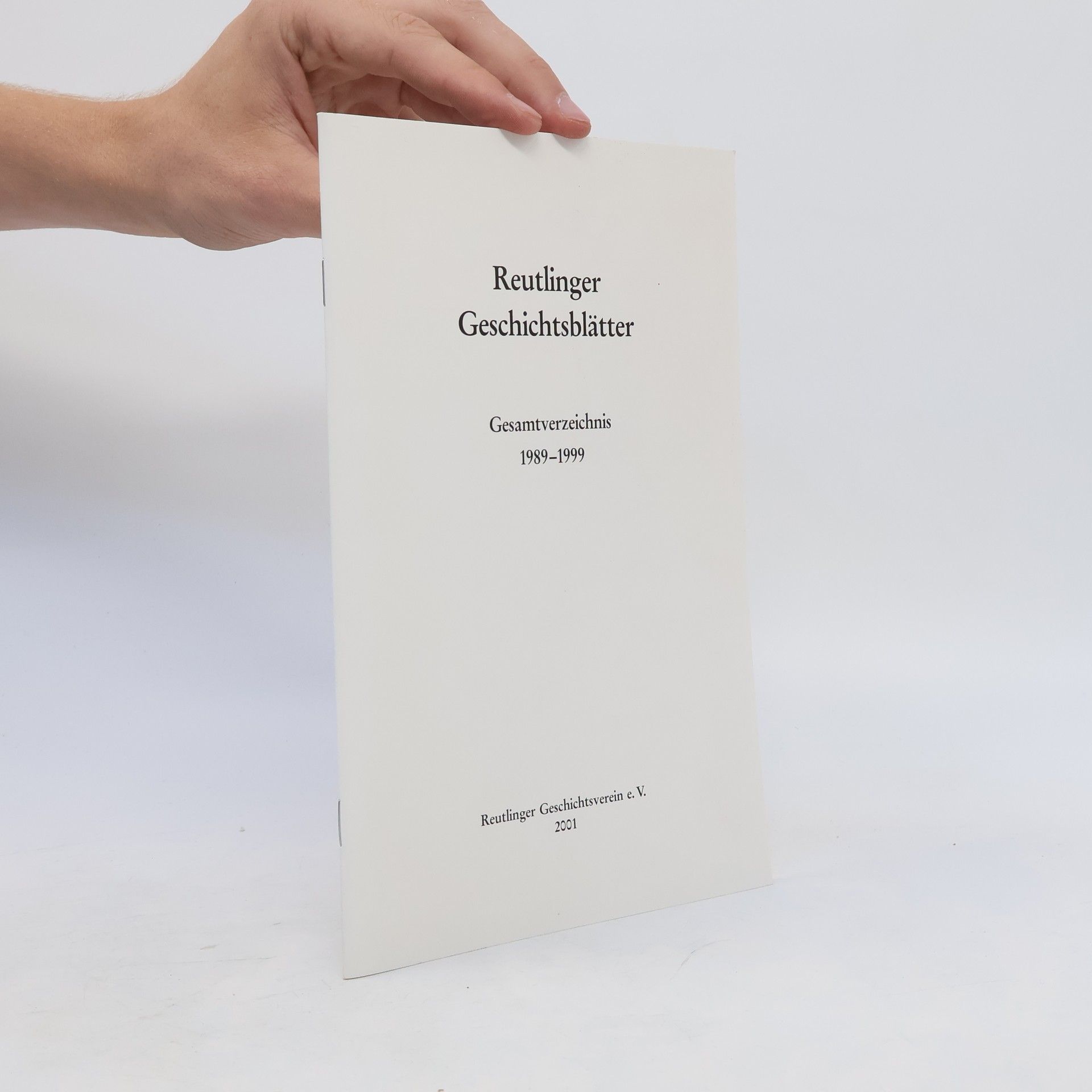 Autorenkollektiv Reutlinger Geschichtsblätter 1989-1999