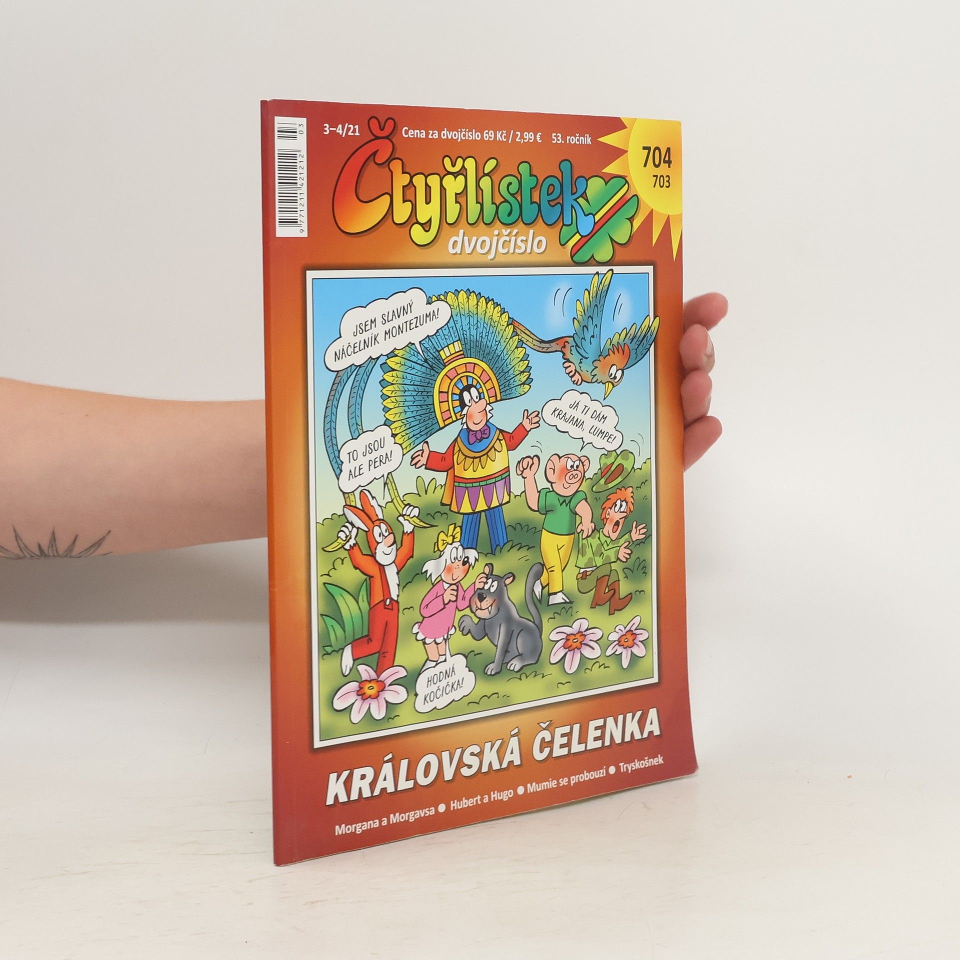Autorenkollektiv Čtyřlístek dvojčíslo 703/704 - Královská čelenka