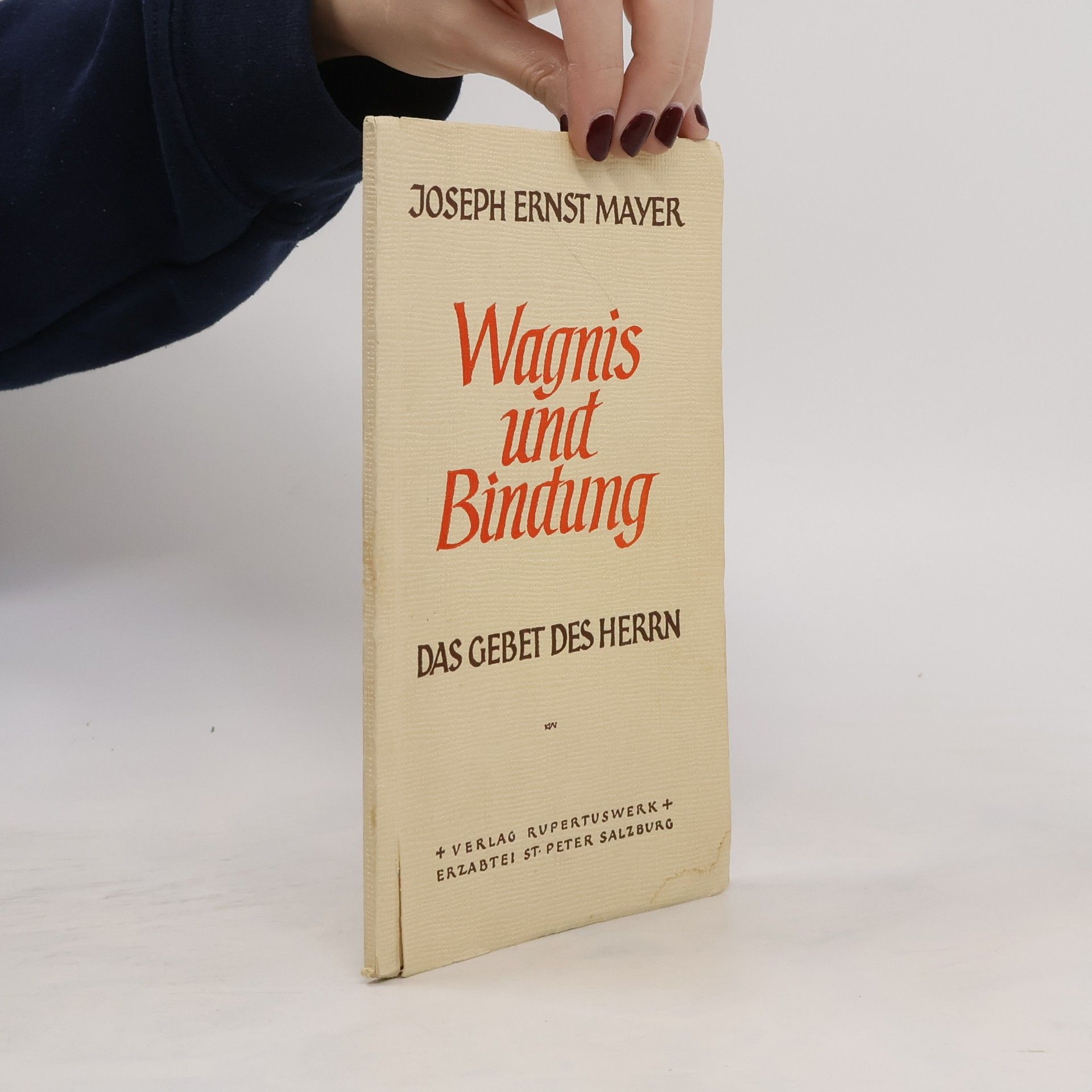 Joseph Ernst Mayer Wagnis und Bindung